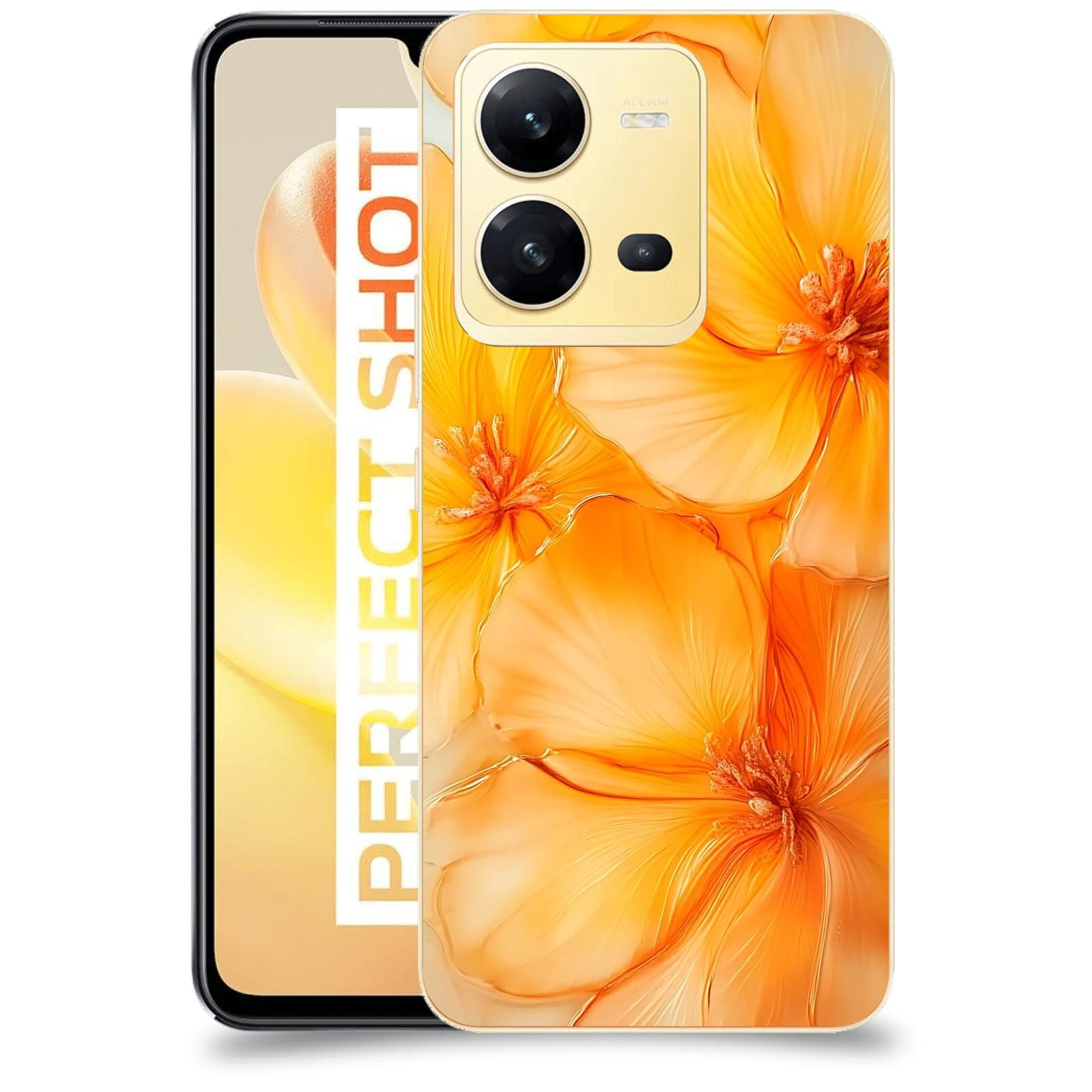 ACOVER Kryt na mobil Vivo X80 Lite - Jantarová něžnost