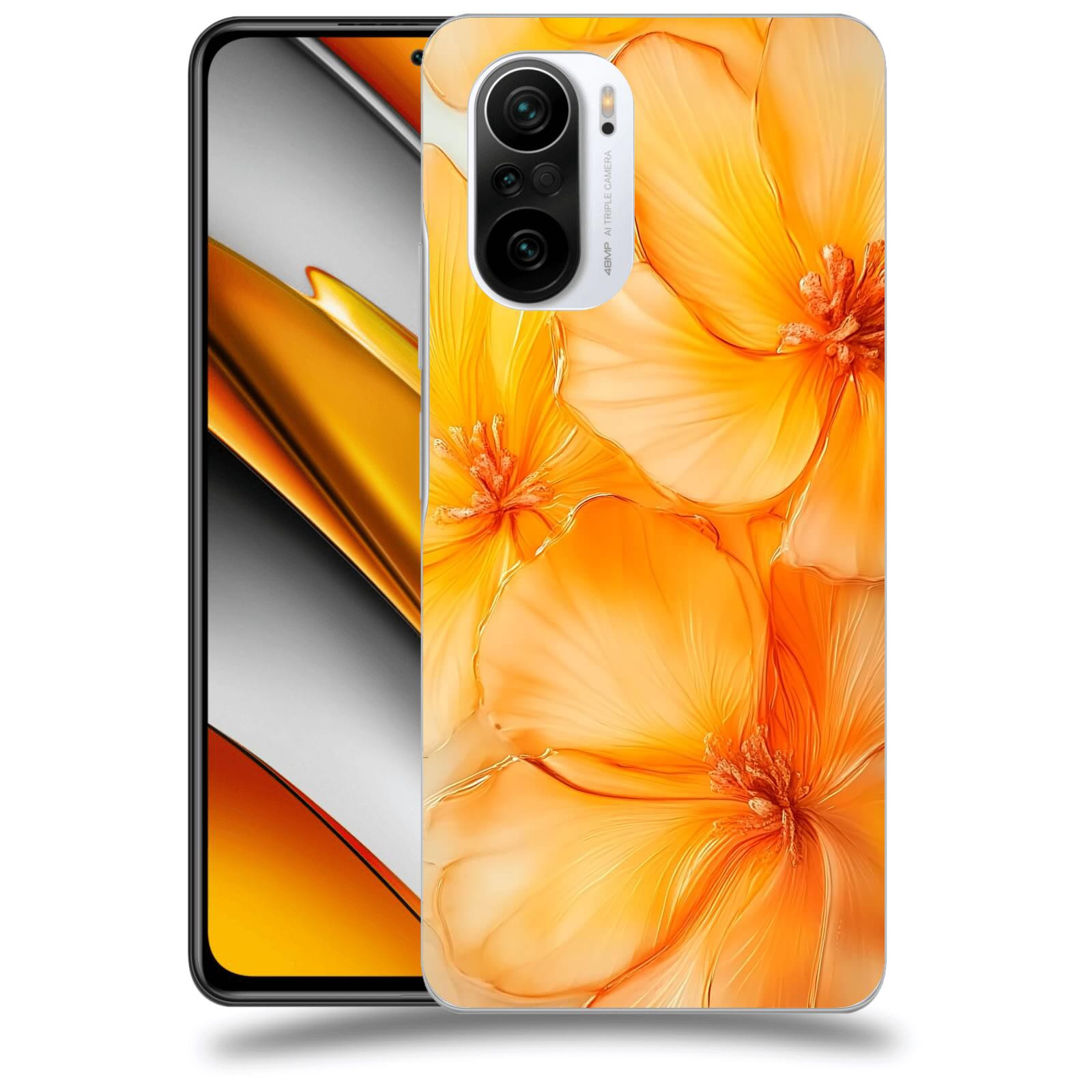 ACOVER Kryt na mobil Xiaomi Poco F3 - Jantarová něžnost