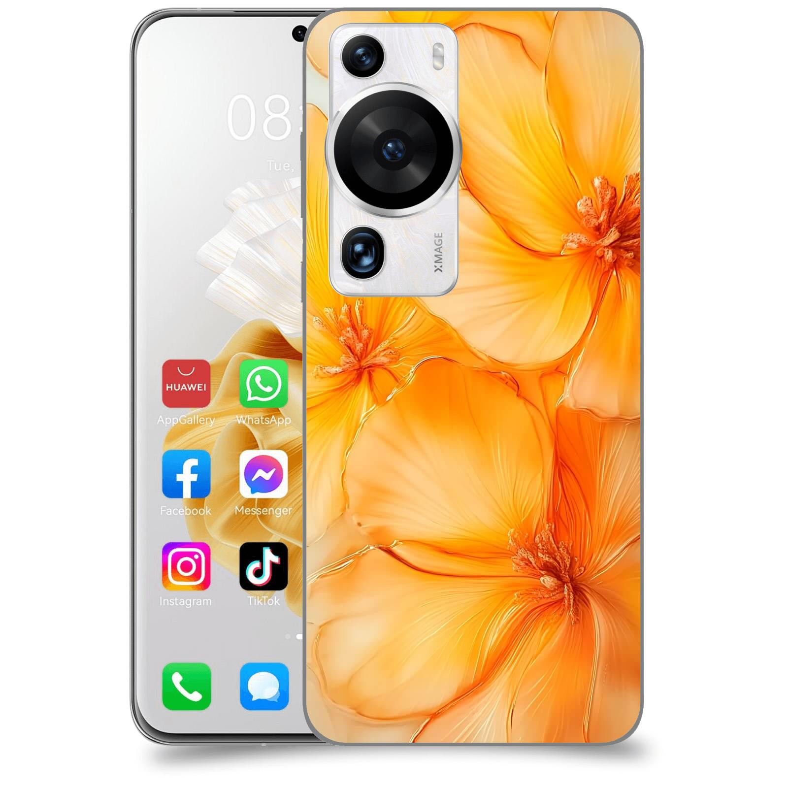 ACOVER Kryt na mobil Huawei P60 Pro - Jantarová něžnost