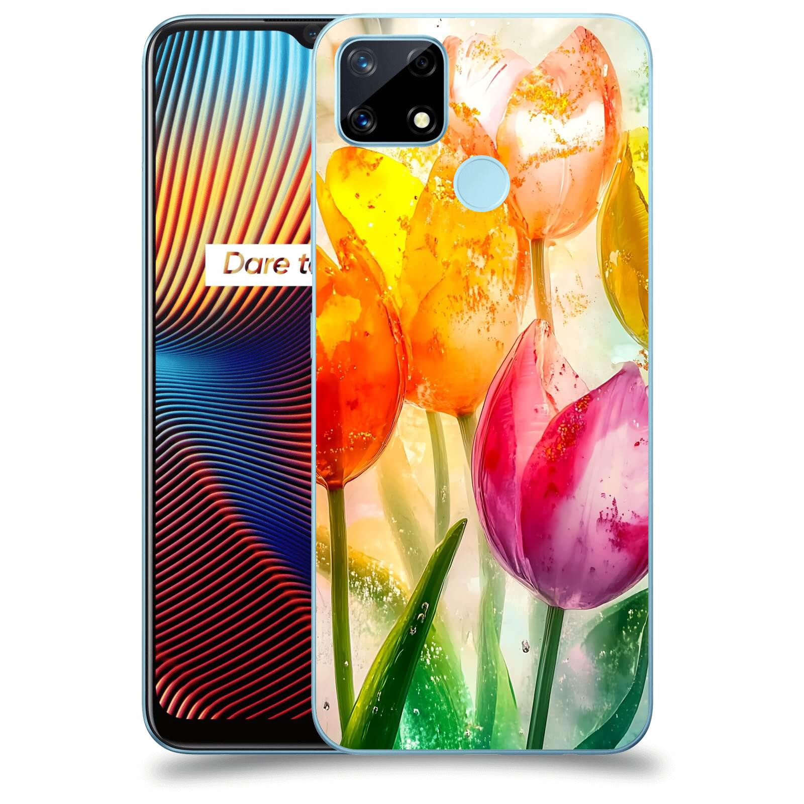 ACOVER Kryt na mobil Realme 7i - Jarní vášeň