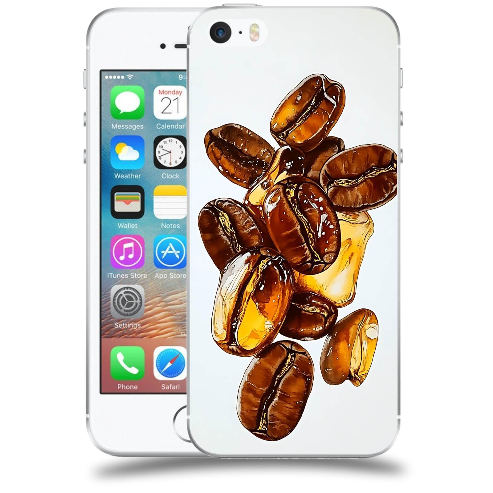 ACOVER Kryt na mobil Apple iPhone 5/5S/SE - Karamelová energie