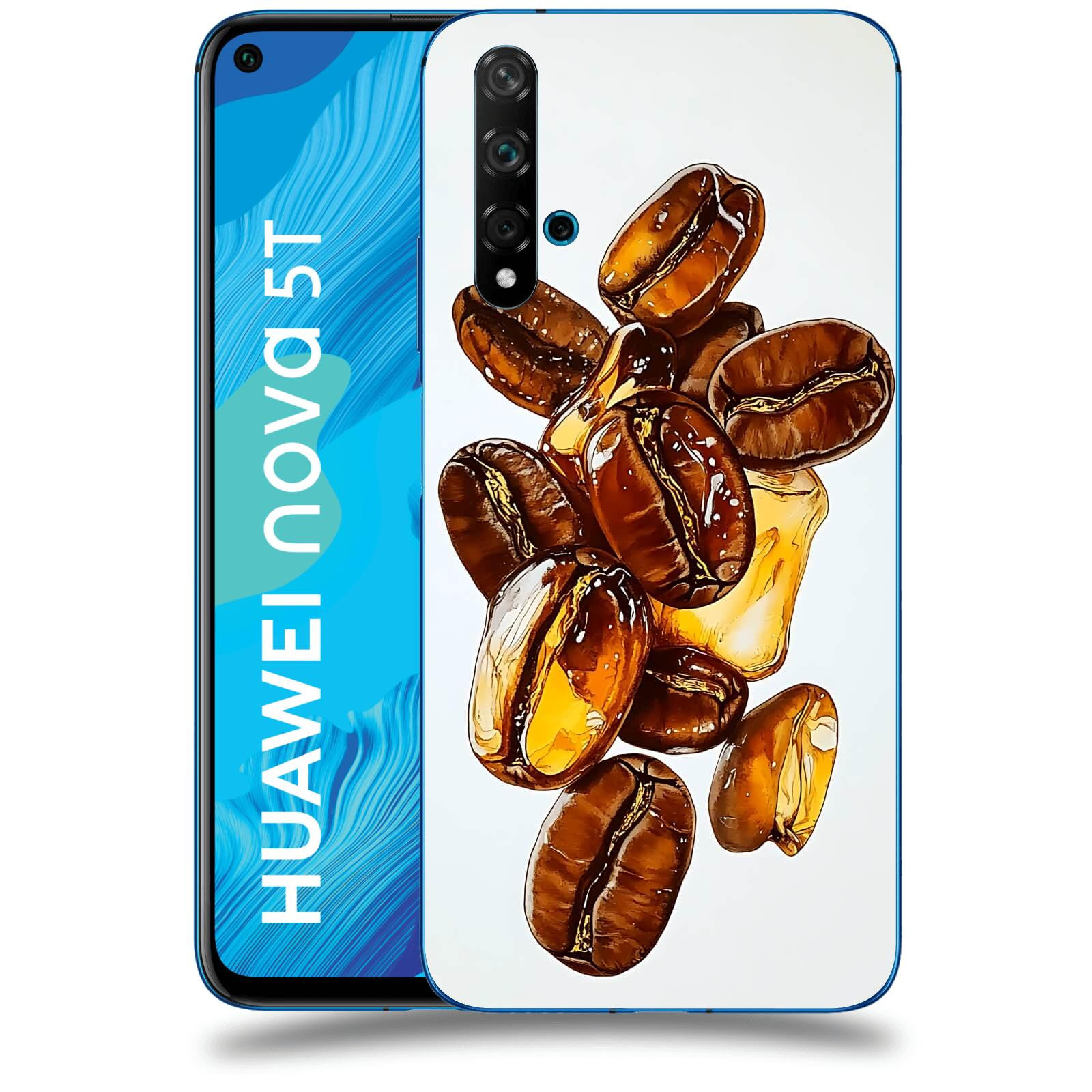 ACOVER Kryt na mobil Huawei Nova 5T - Karamelová energie