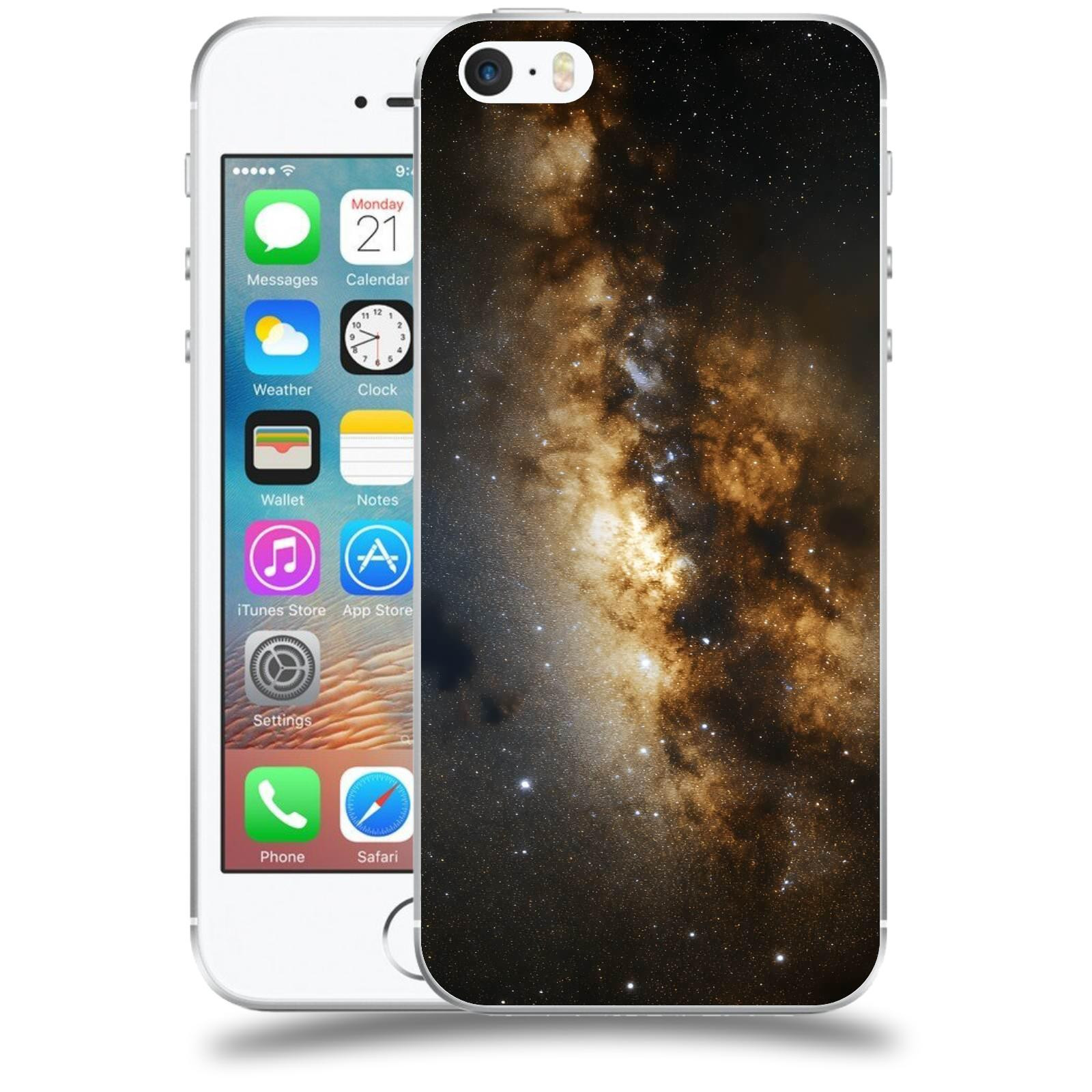 ACOVER Kryt na mobil Apple iPhone 5/5S/SE - Kosmický oheň