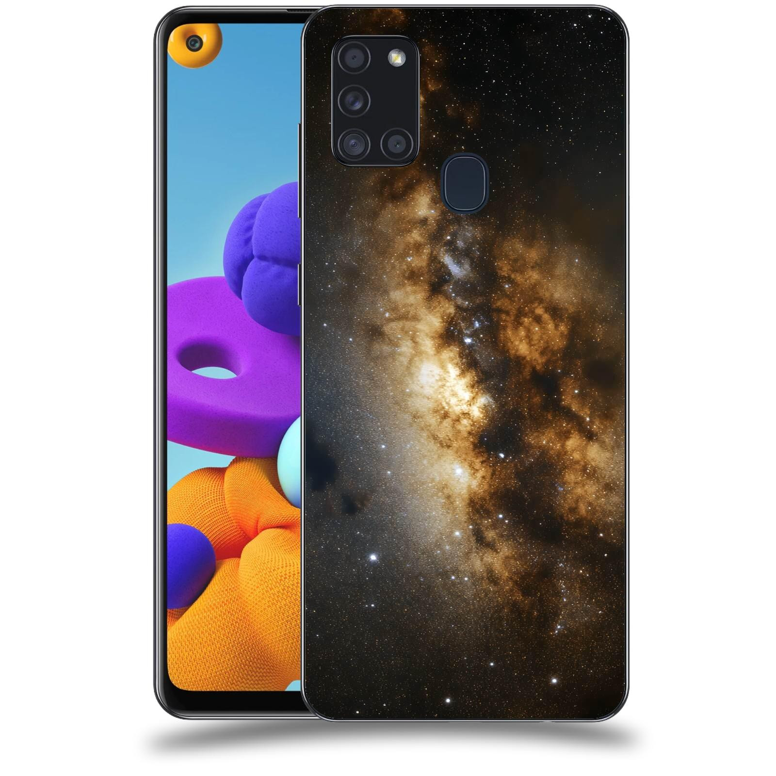 ACOVER Kryt na mobil Samsung Galaxy A21s - Kosmický oheň