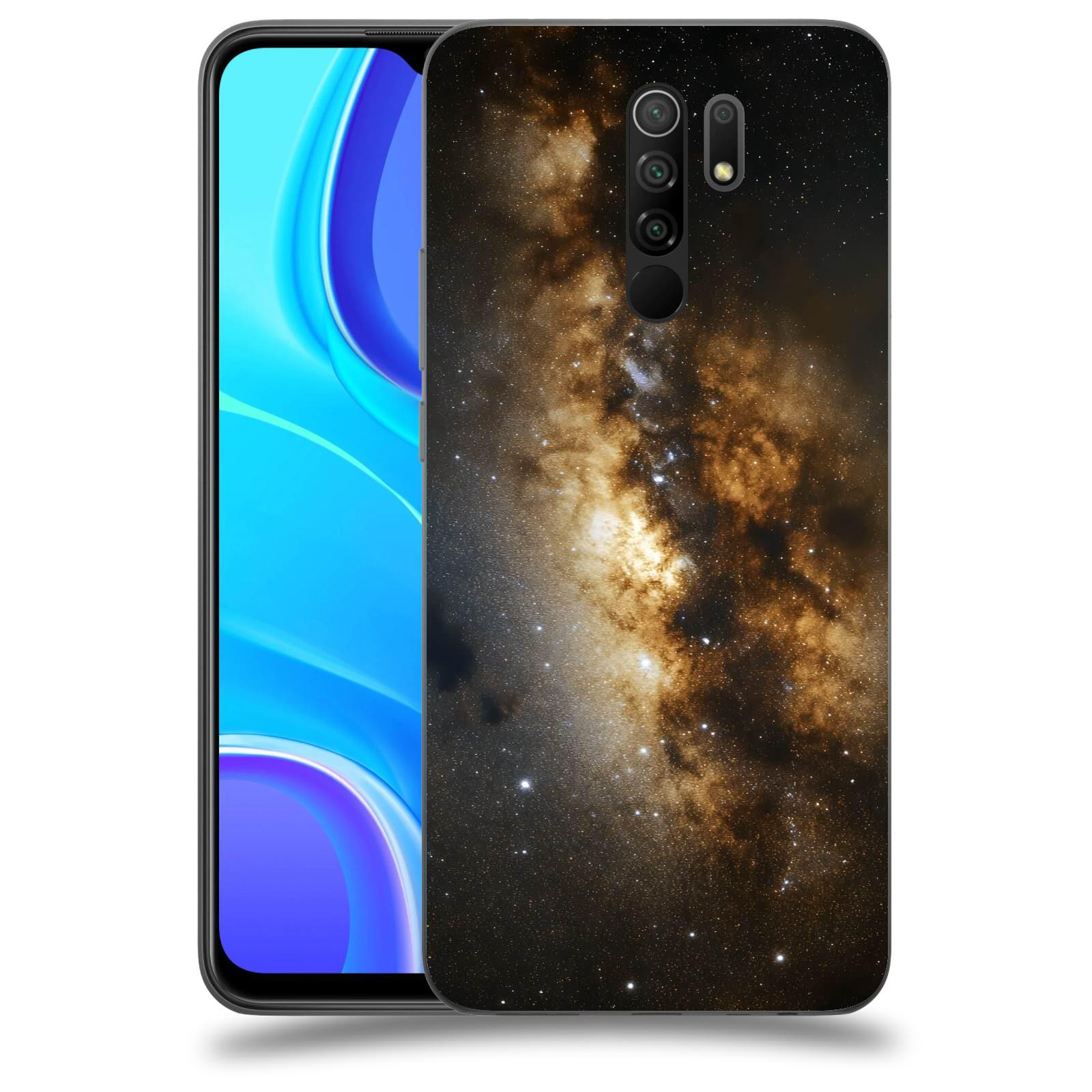 ACOVER Kryt na mobil Xiaomi Redmi 9 - Kosmický oheň
