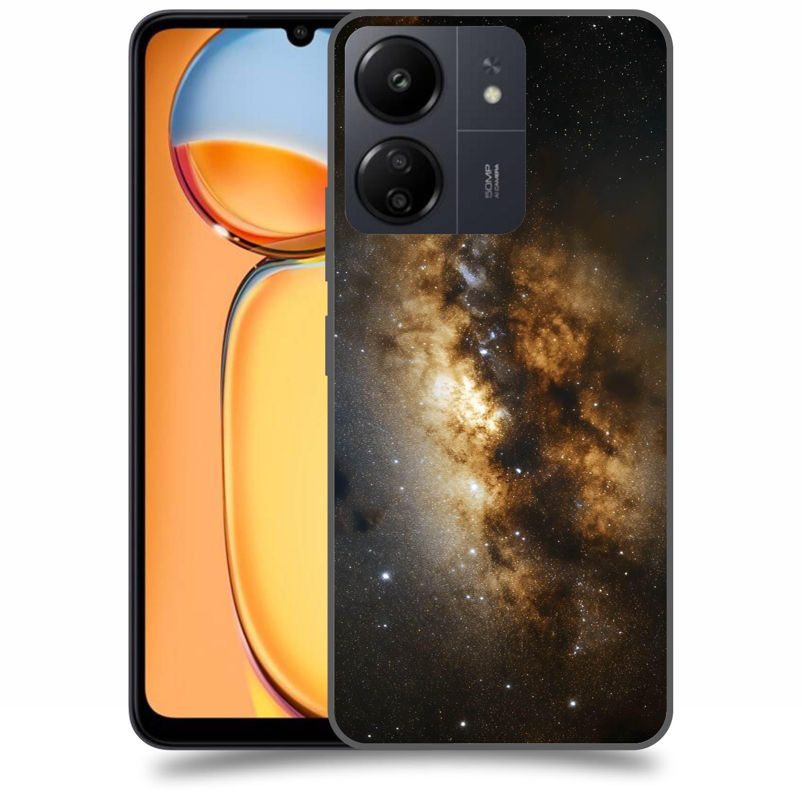 ACOVER Kryt na mobil Xiaomi Redmi 13C 4G  Kosmický oheň