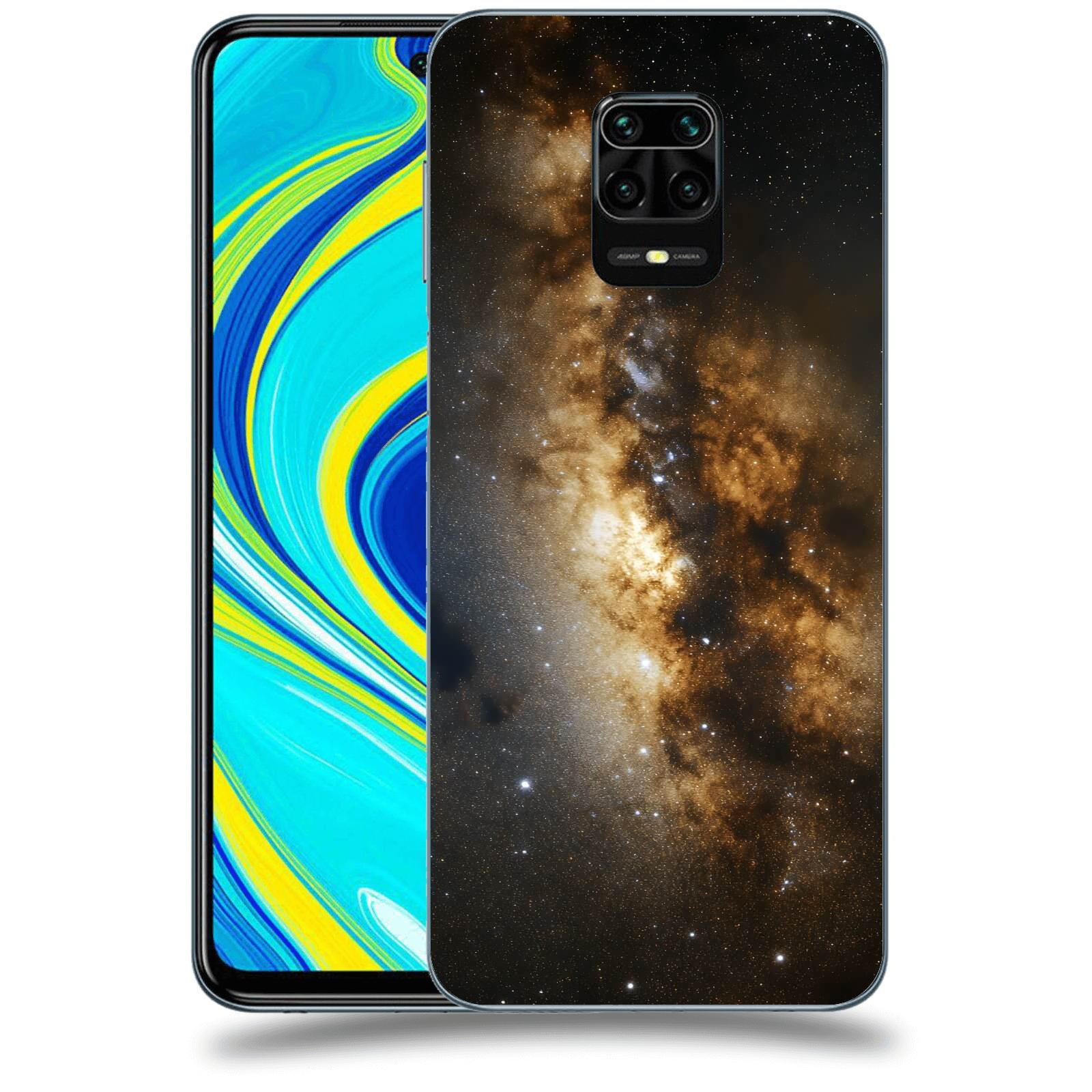 ACOVER Kryt na mobil Xiaomi Redmi Note 9S - Kosmický oheň