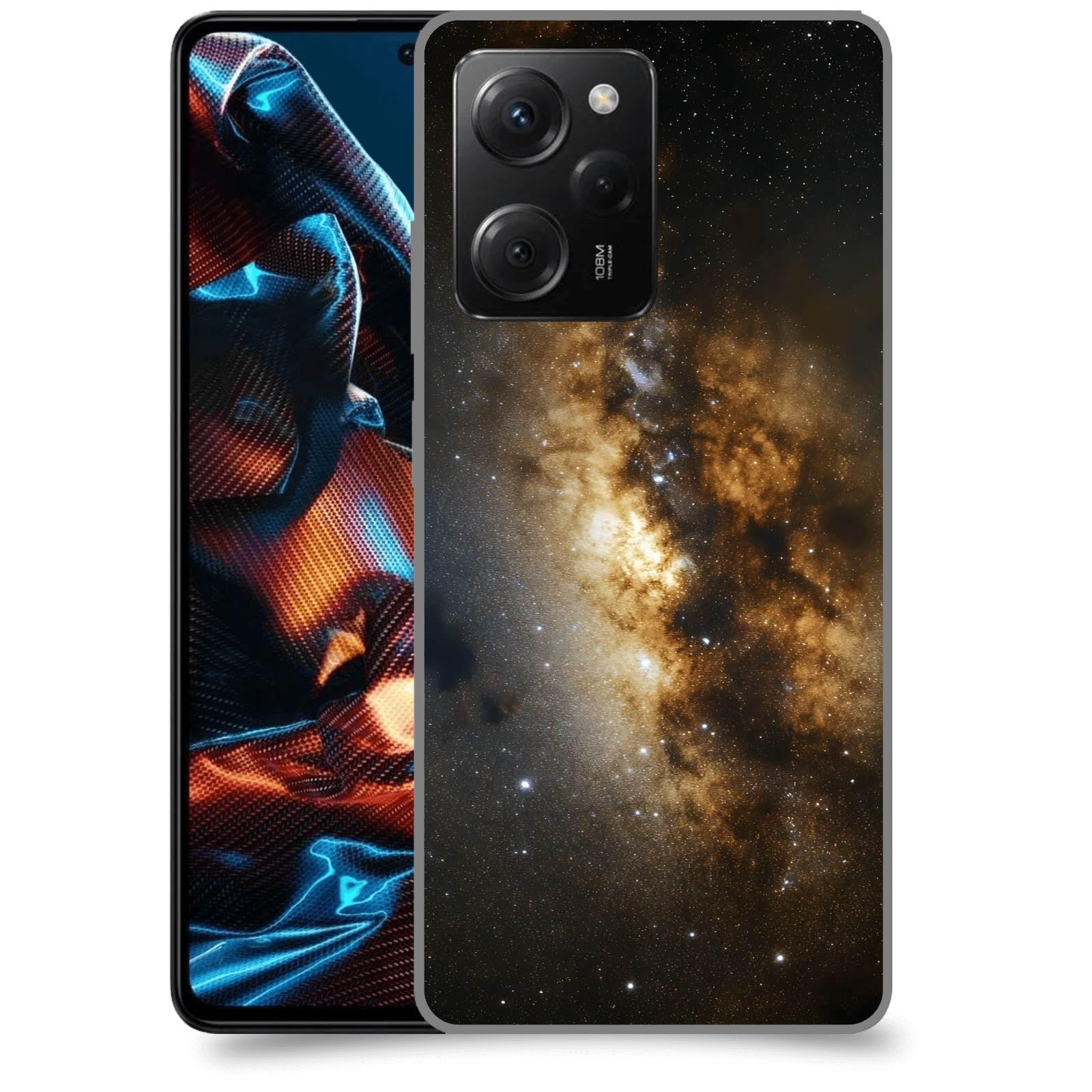 ACOVER Kryt na mobil Xiaomi Poco X5 Pro - Kosmický oheň