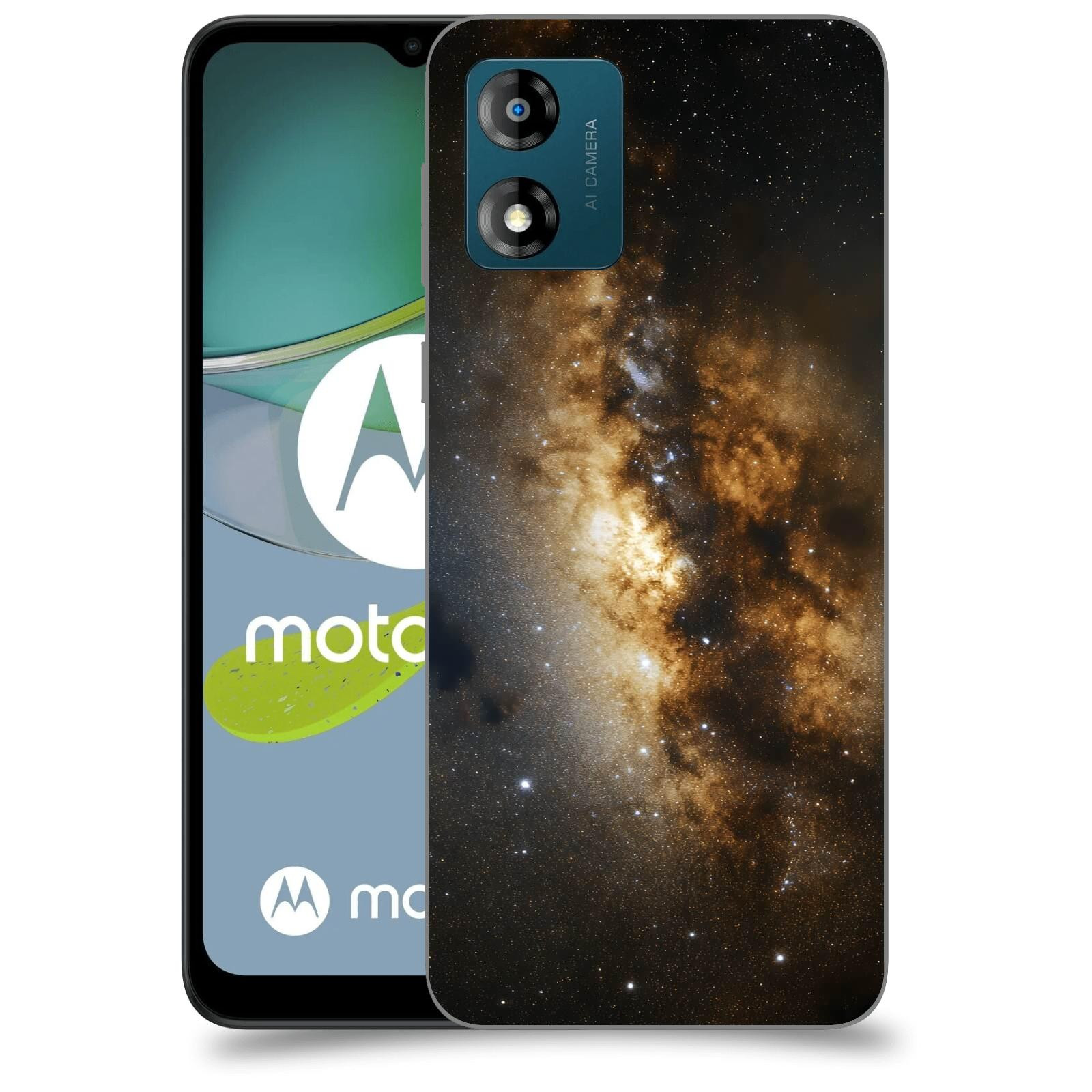ACOVER Kryt na mobil Motorola Moto E13 - Kosmický oheň