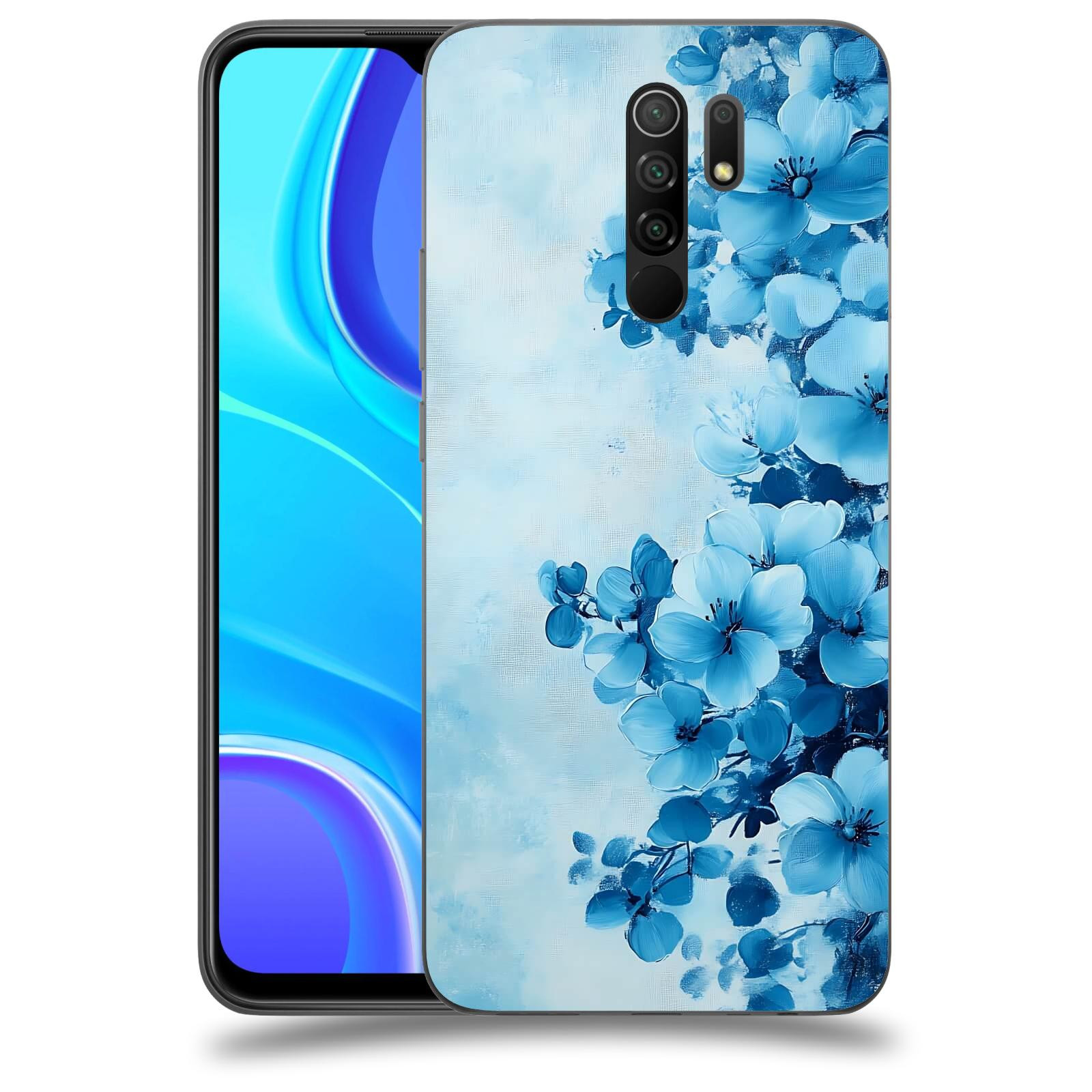 ACOVER Kryt na mobil Xiaomi Redmi 9 - Květinová malba