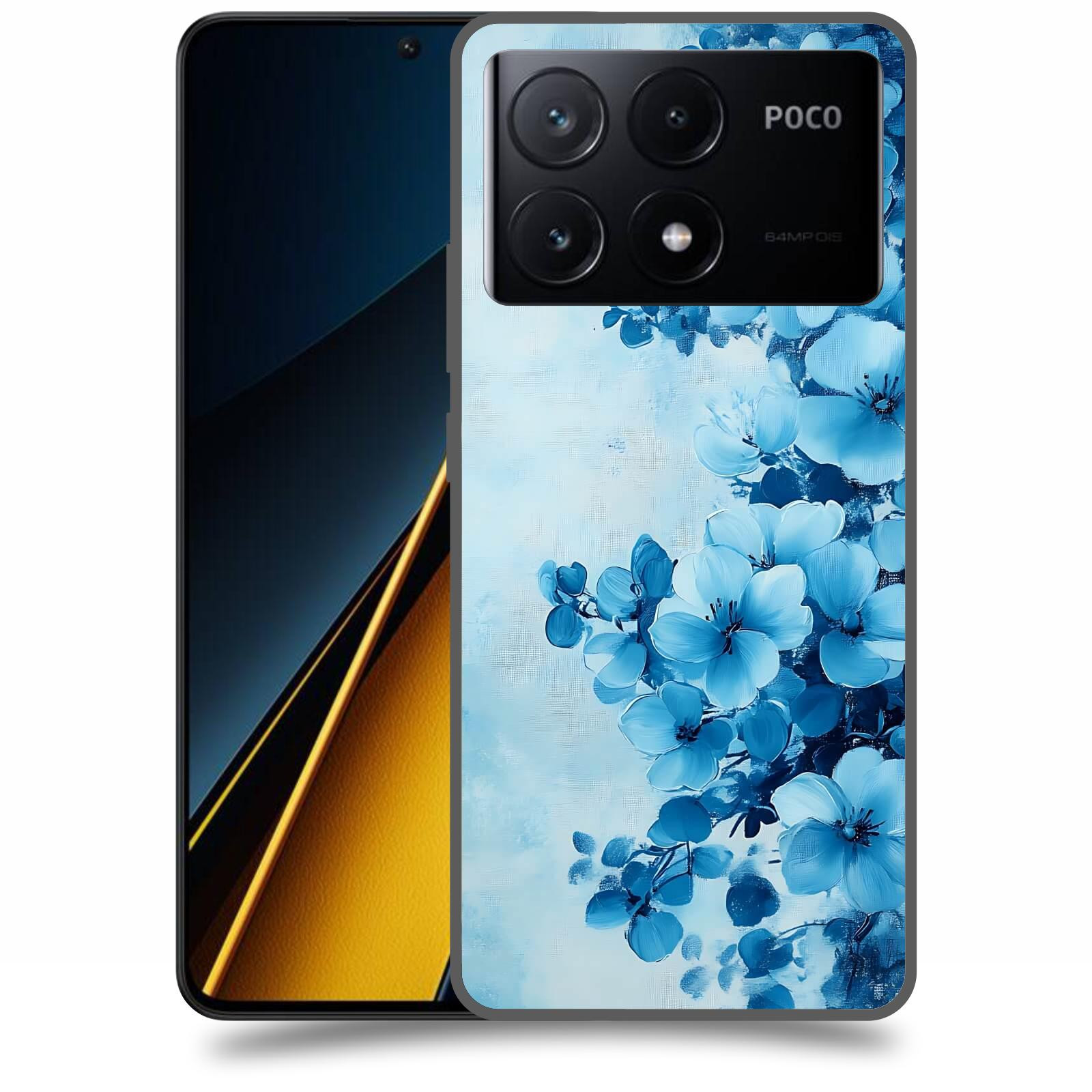 ACOVER Kryt na mobil Poco X6 Pro 5G - Květinová malba