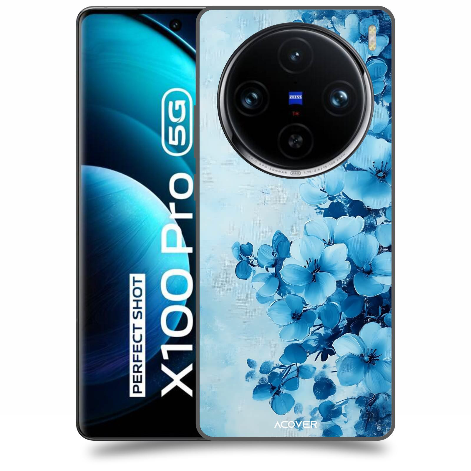 ACOVER Kryt na mobil Vivo X100 Pro - Květinová malba