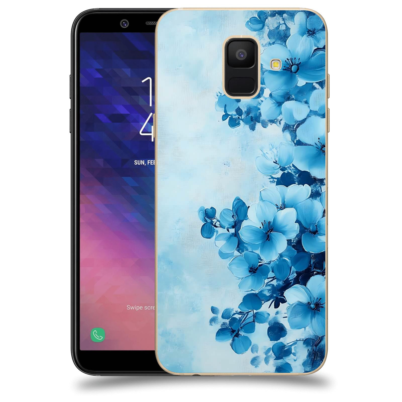 ACOVER Kryt na mobil Samsung Galaxy A6 A600F - Květinová malba