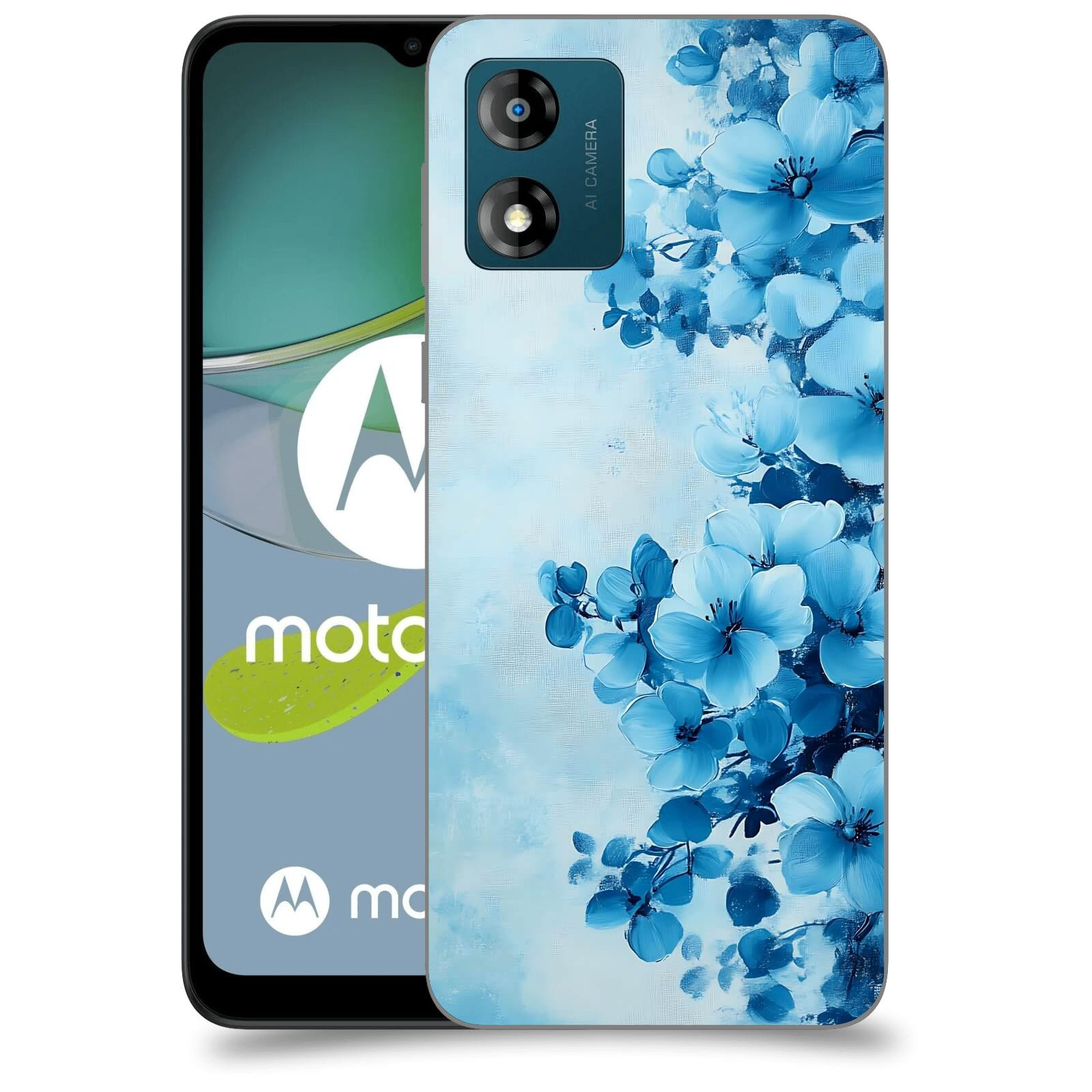 ACOVER Kryt na mobil Motorola Moto E13 - Květinová malba