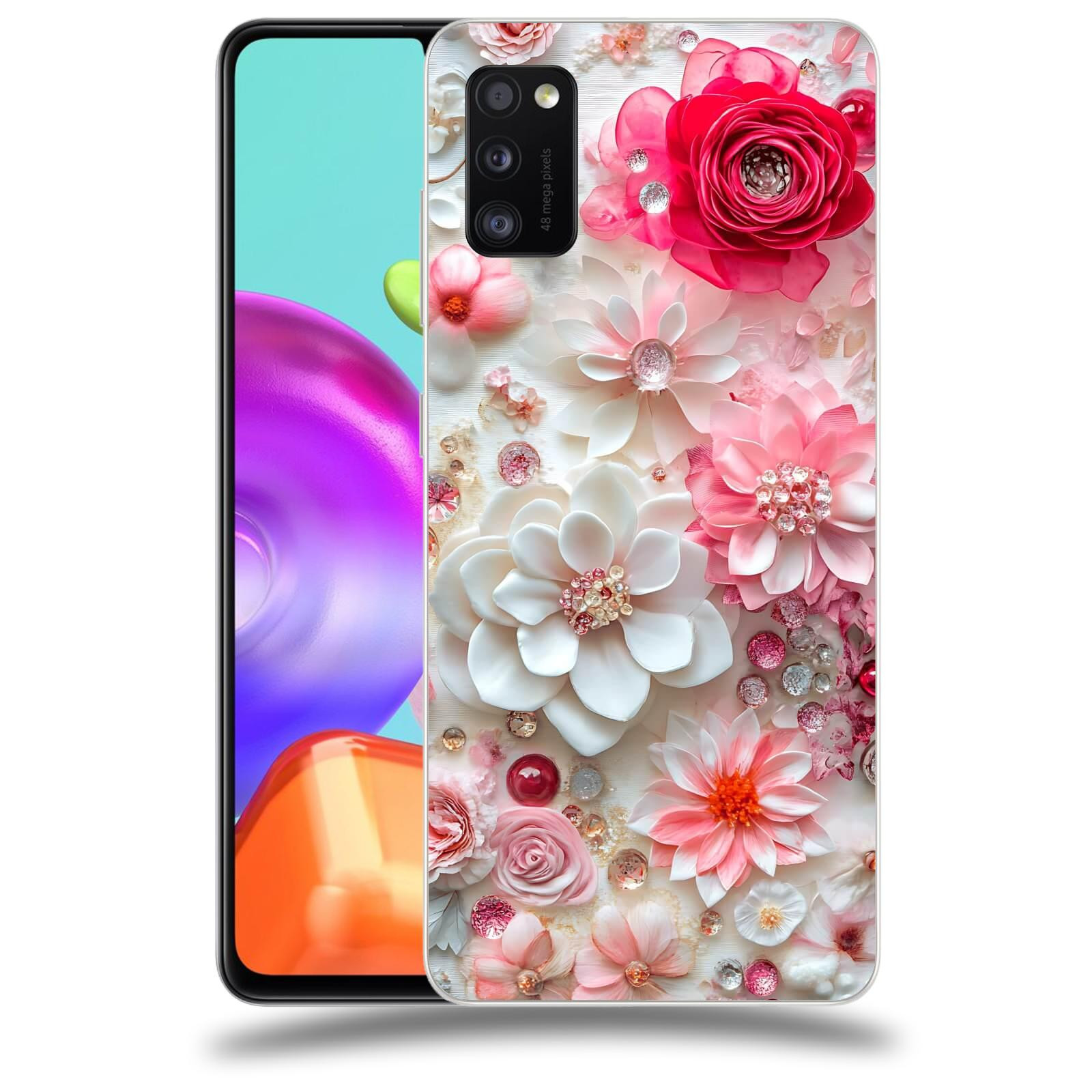 ACOVER Kryt na mobil Samsung Galaxy A41 A415F - Květinový luxus