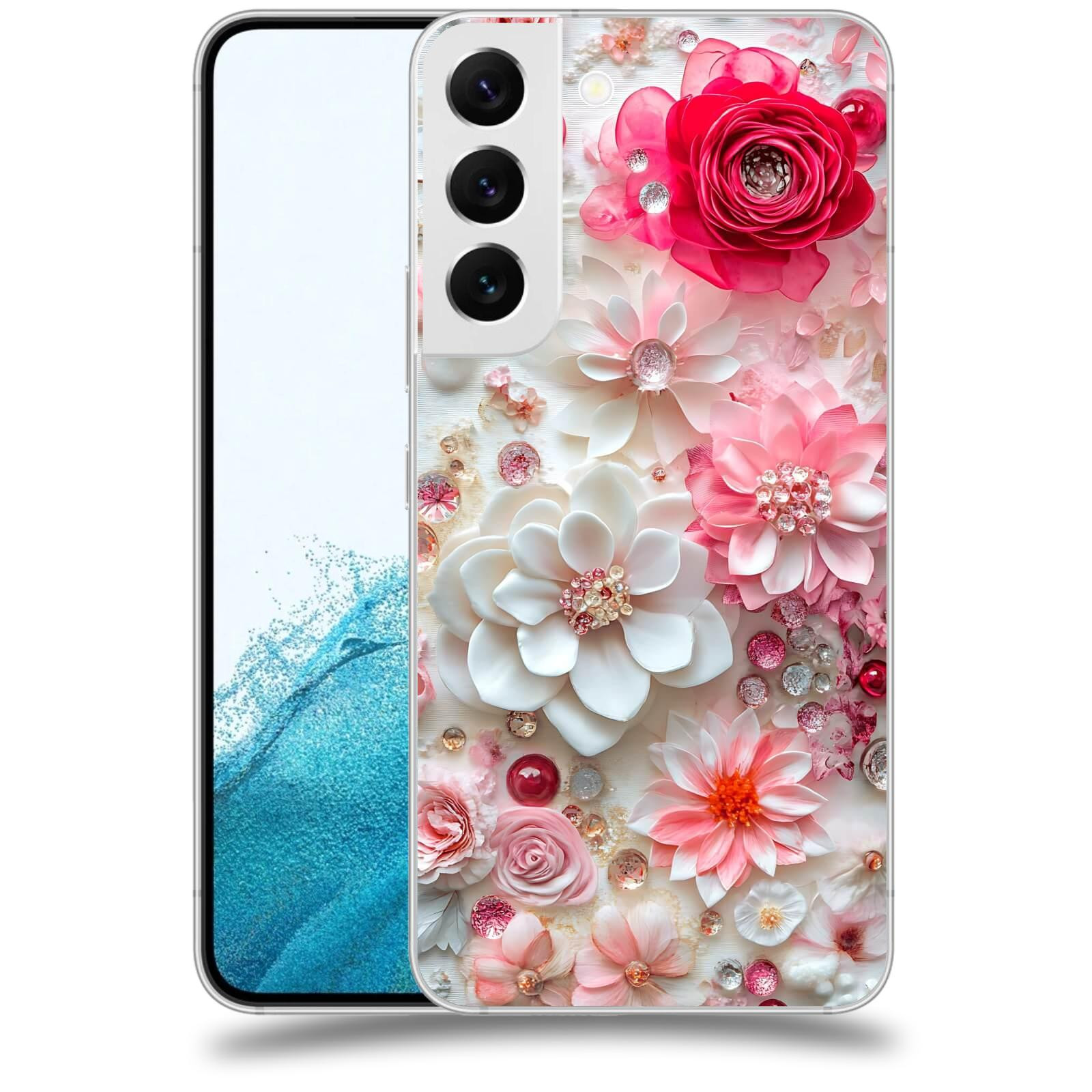 ACOVER Kryt na mobil Samsung Galaxy S22 5G - Květinový luxus