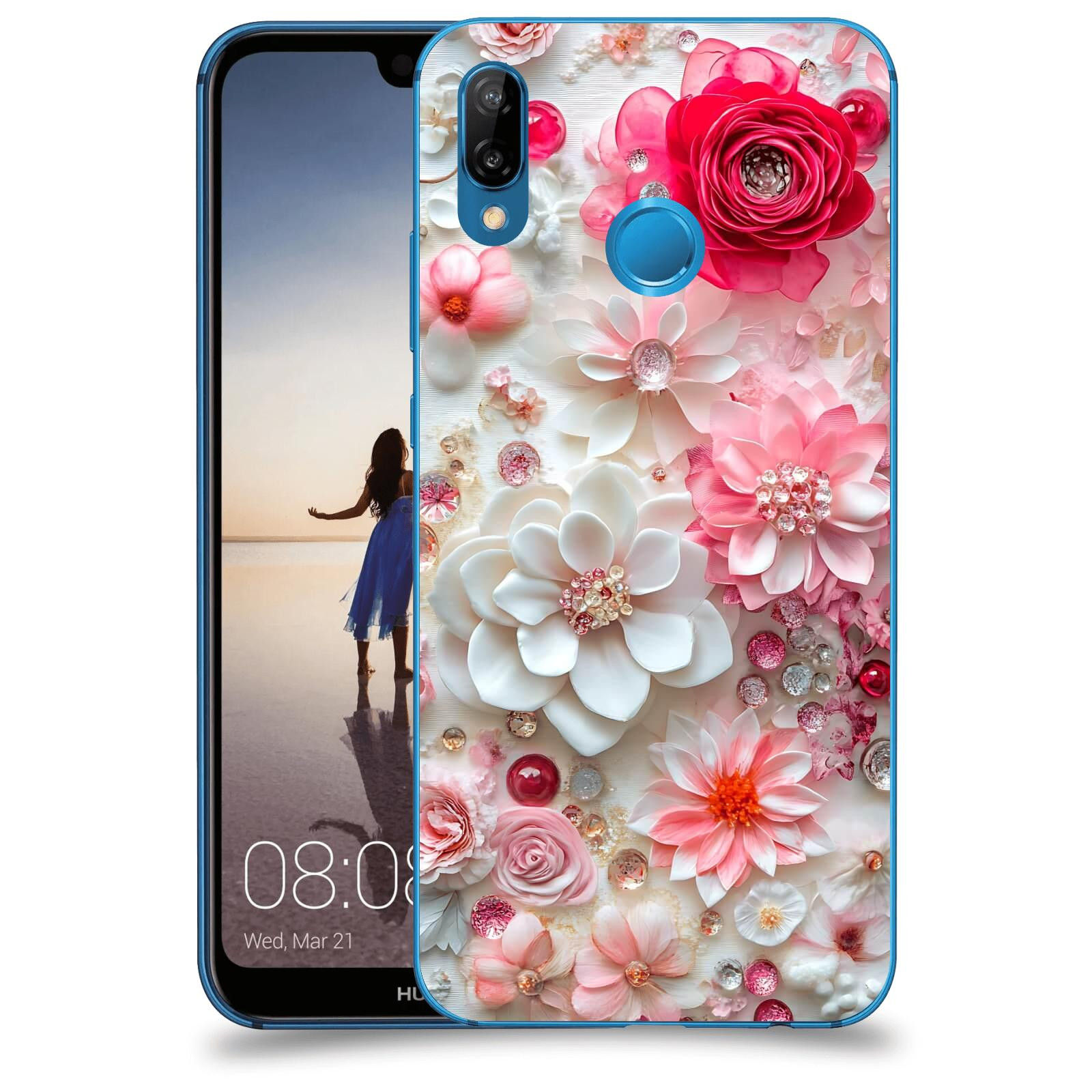 ACOVER Kryt na mobil Huawei P20 Lite - Květinový luxus