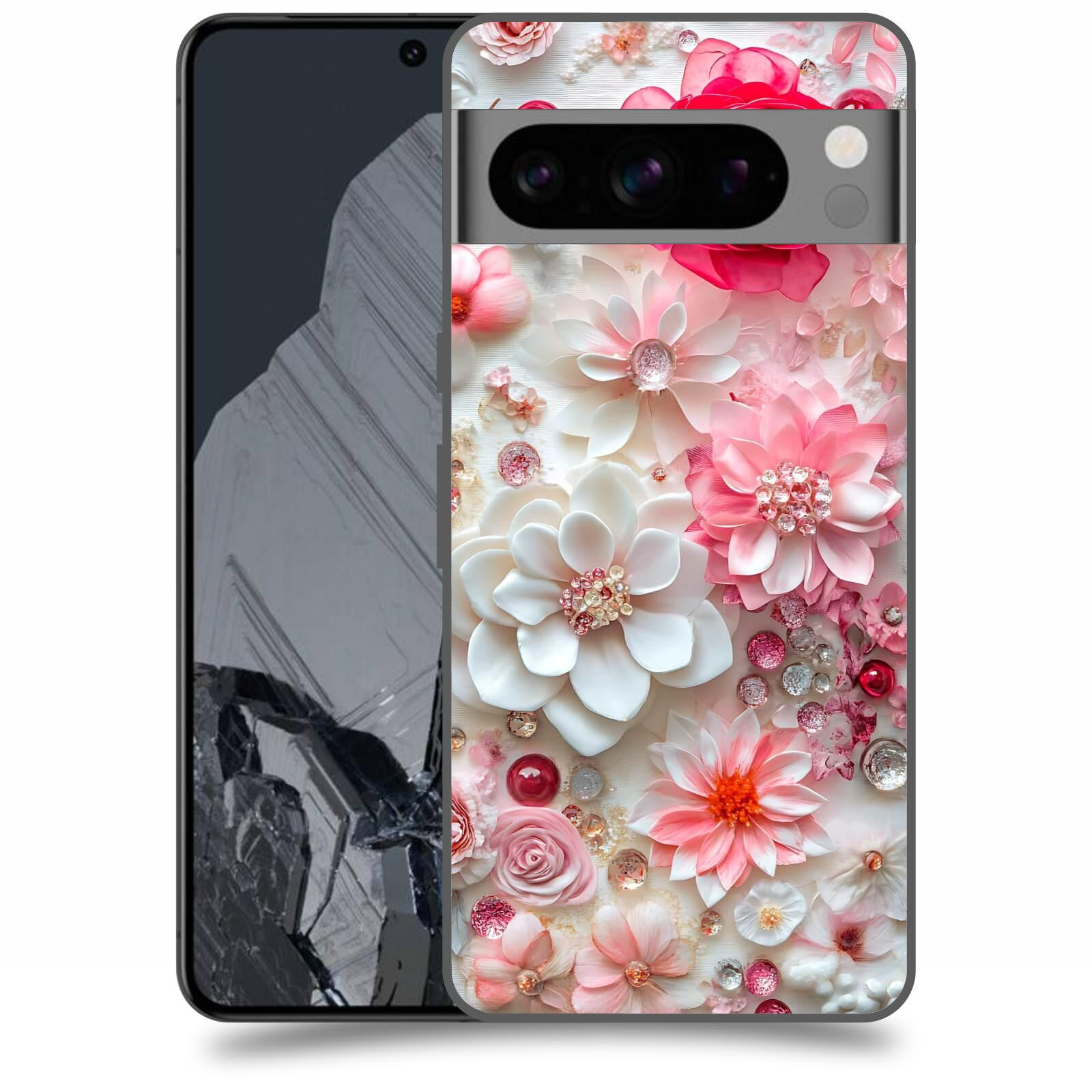 ACOVER Kryt na mobil Google Pixel 8 Pro - Květinový luxus