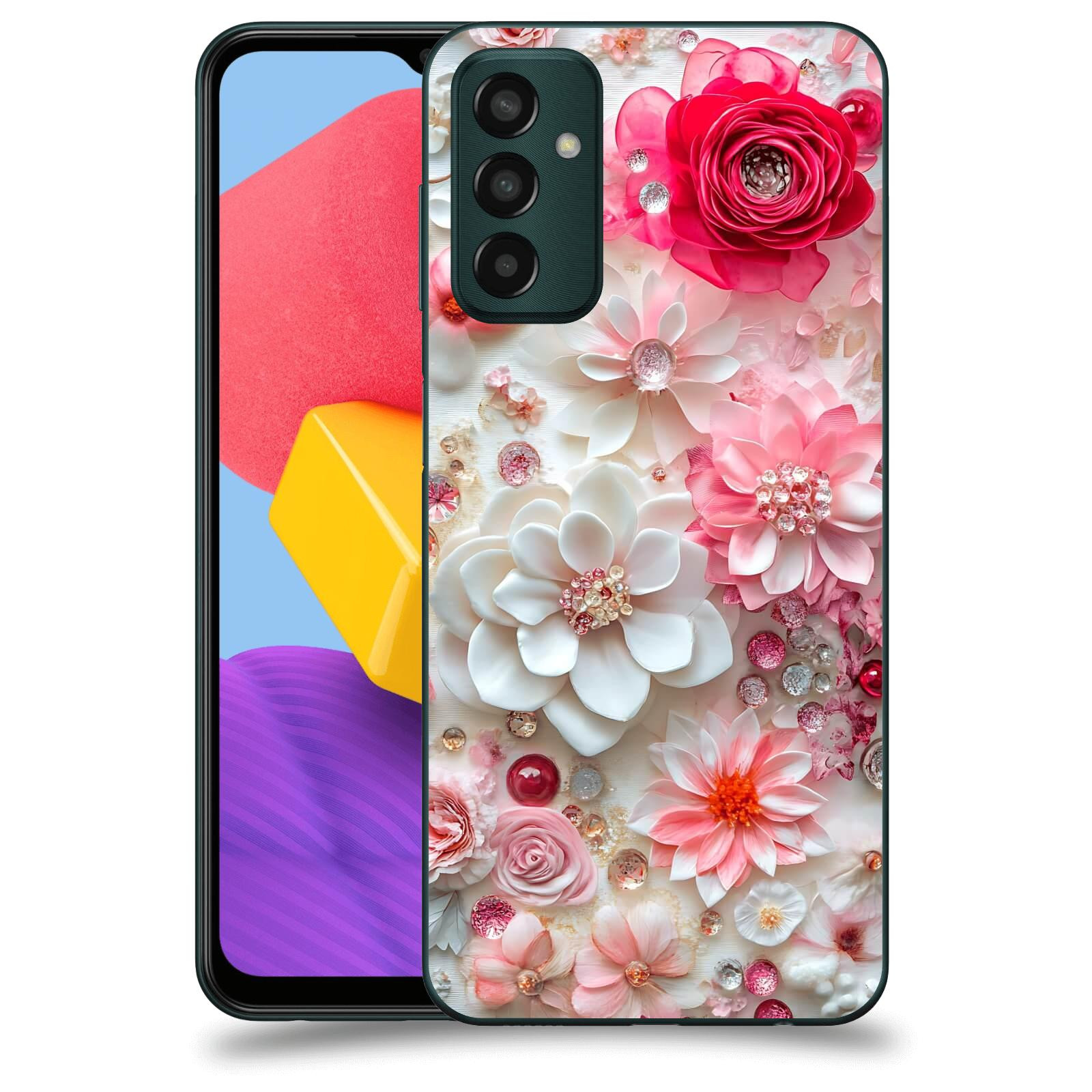 ACOVER Kryt na mobil Samsung Galaxy M13 M135F - Květinový luxus