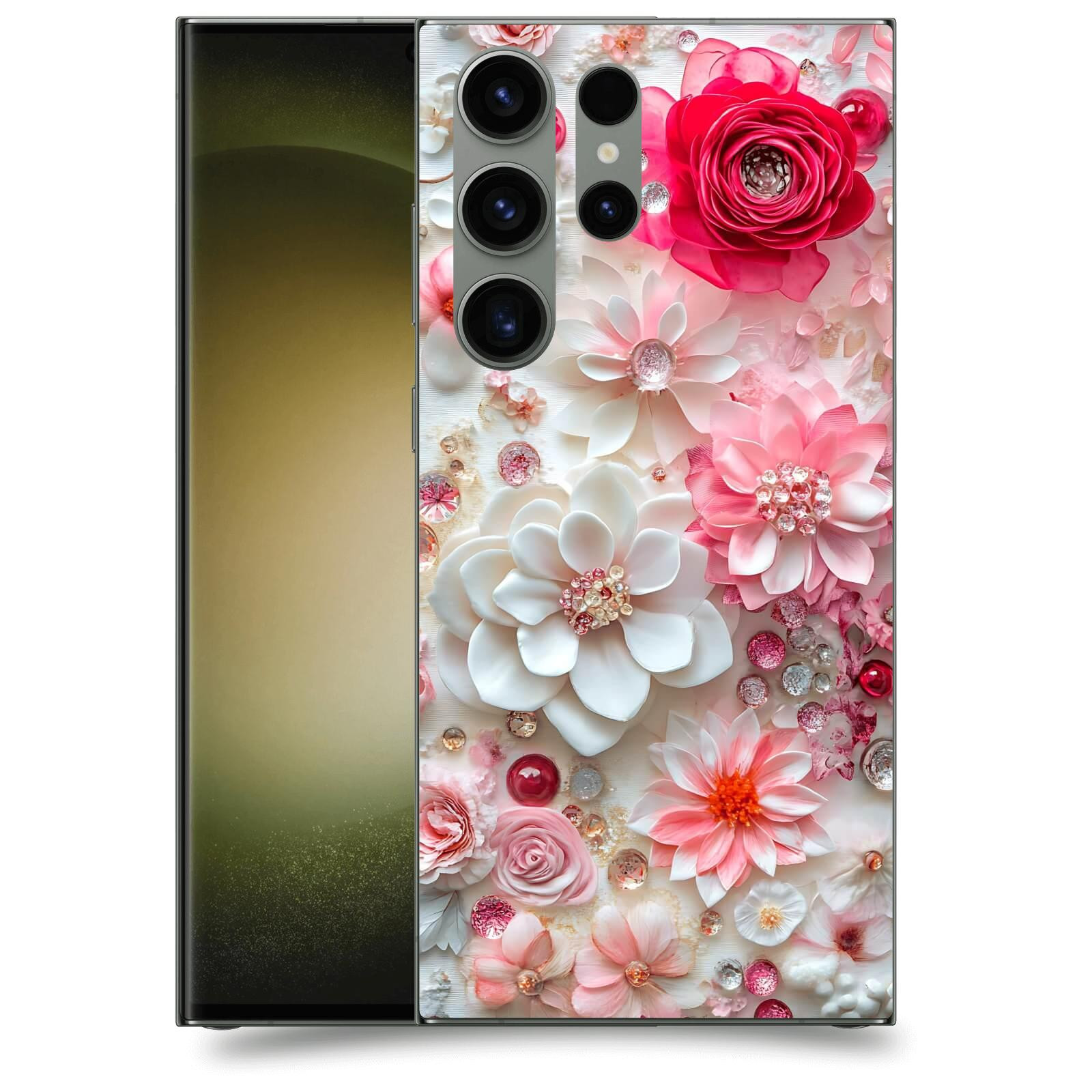 ACOVER Kryt na mobil Samsung Galaxy S23 Ultra 5G - Květinový luxus