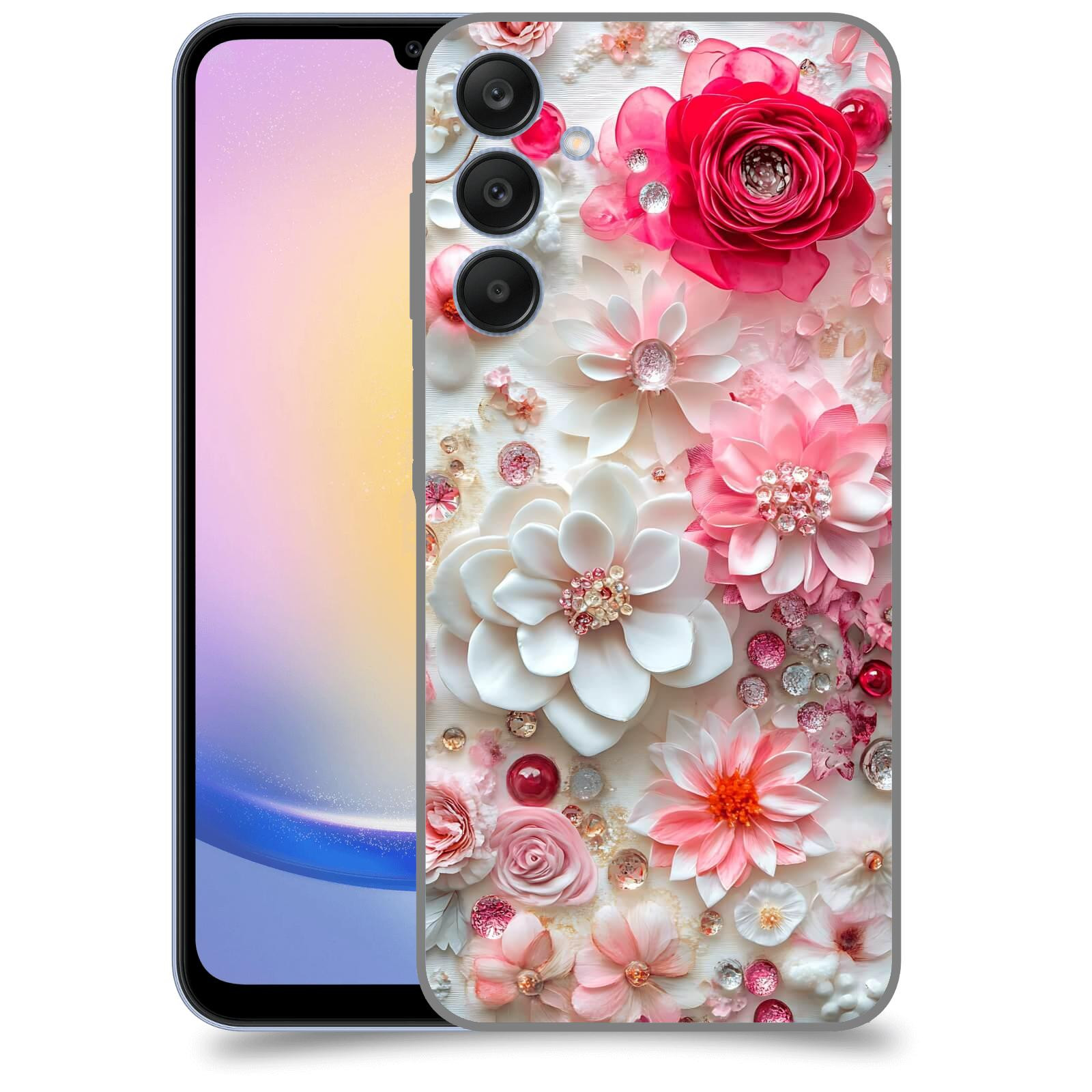 ACOVER Kryt na mobil Samsung Galaxy A25 5G - Květinový luxus