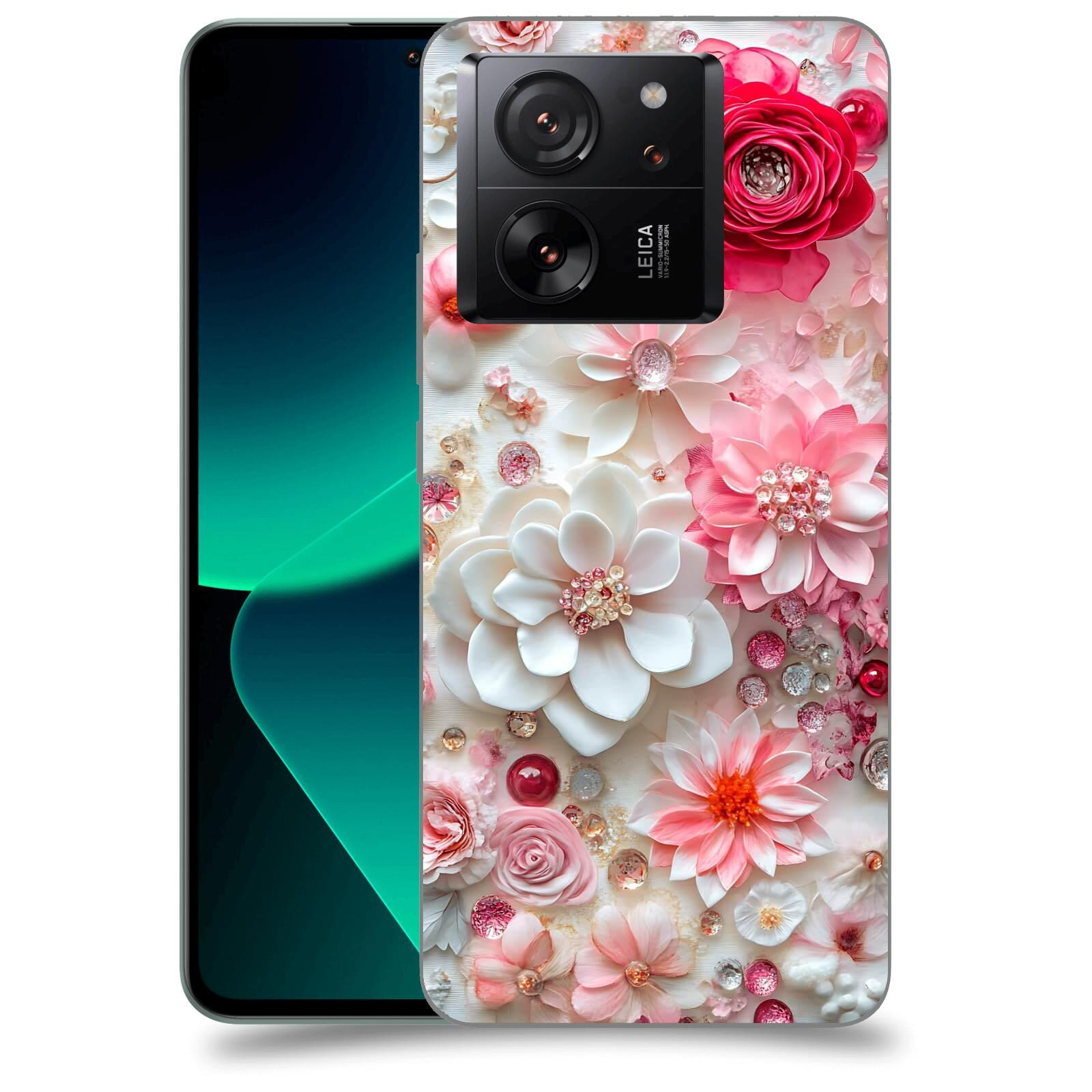 ACOVER Kryt na mobil Xiaomi 13T pro - Květinový luxus