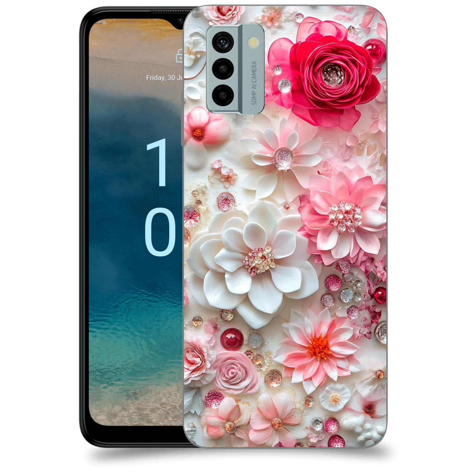 ACOVER Kryt na mobil Nokia G22 - Květinový luxus