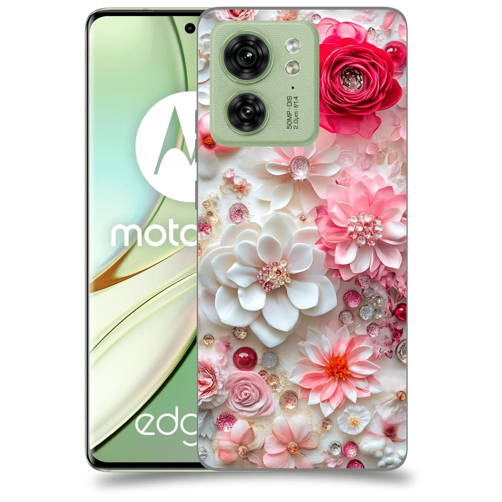 ACOVER Kryt na mobil Motorola EDGE 40 5G - Květinový luxus