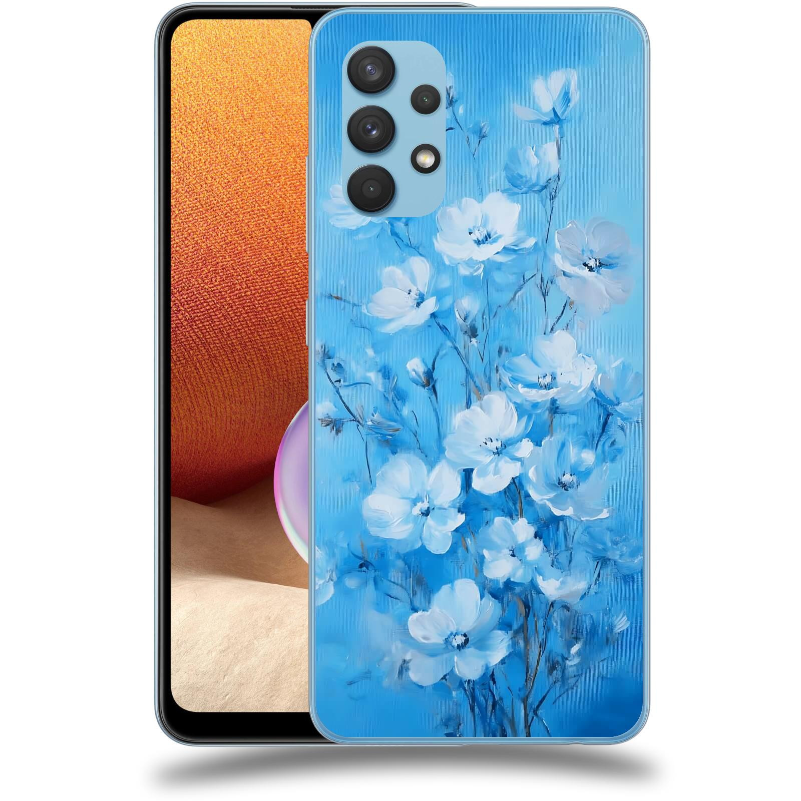 ACOVER Kryt na mobil Samsung Galaxy A32 4G SM-A325F - Modrá ilustrace