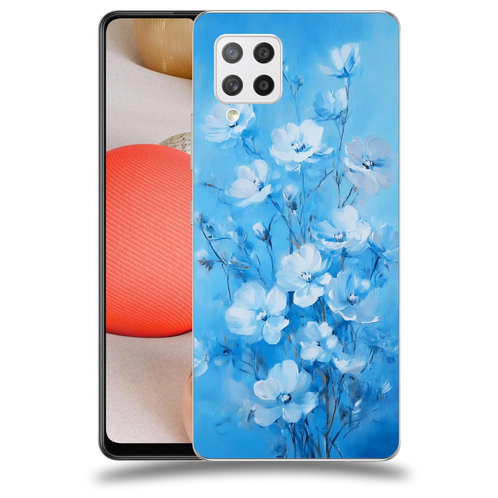 ACOVER Kryt na mobil Samsung Galaxy A42 A426B - Modrá ilustrace