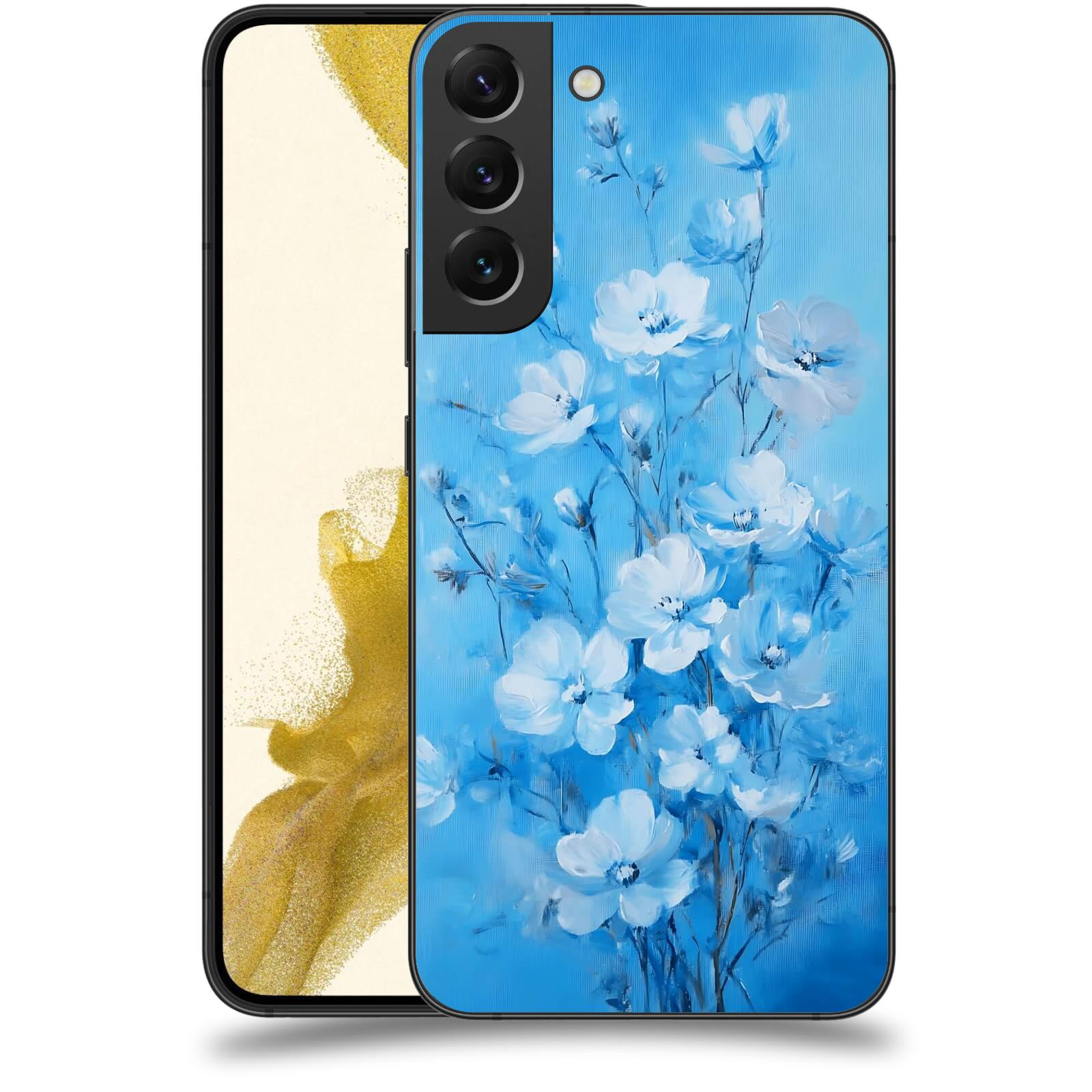 ACOVER Kryt na mobil Samsung Galaxy S22+ 5G - Modrá ilustrace