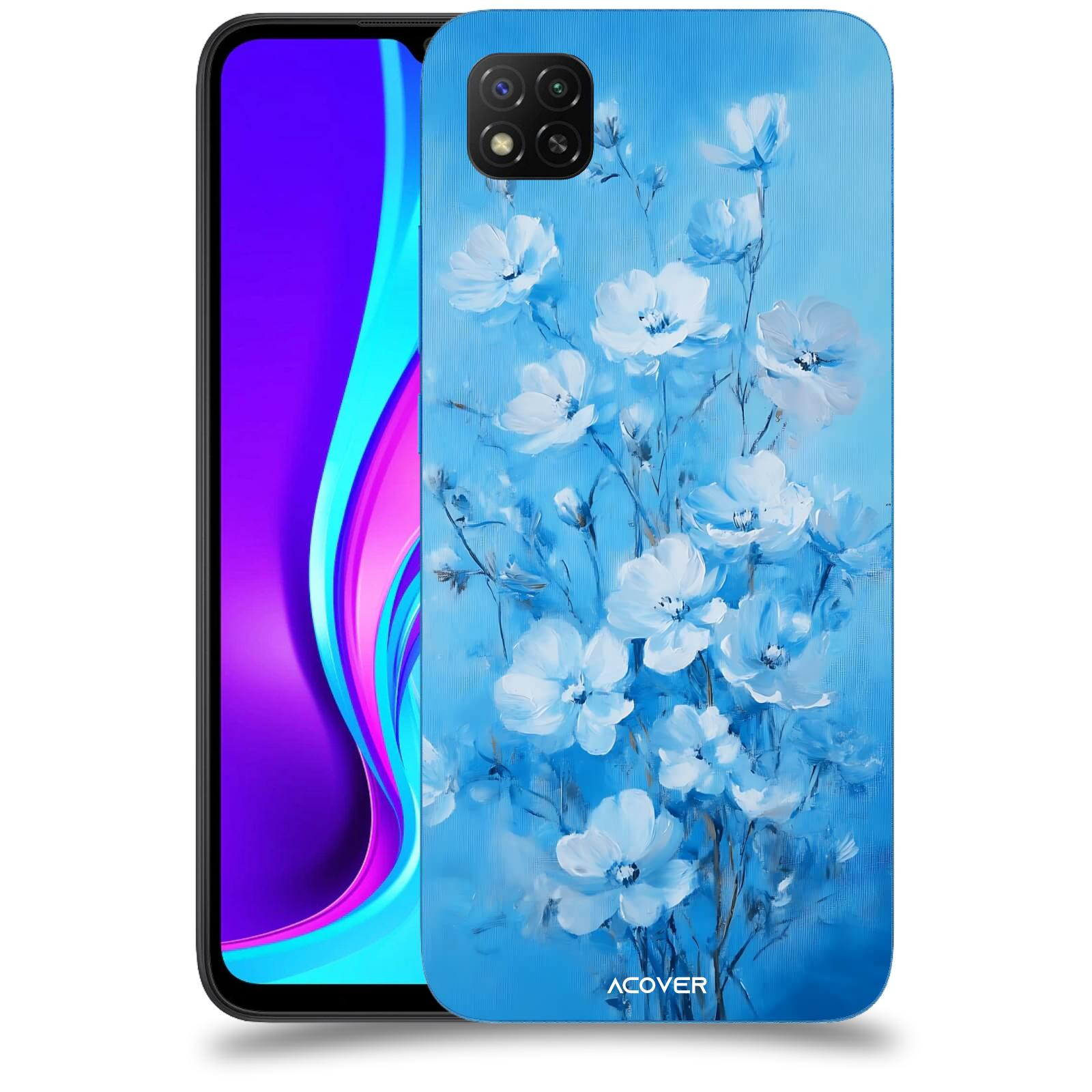 ACOVER Kryt na mobil Xiaomi Redmi 9C - Modrá ilustrace