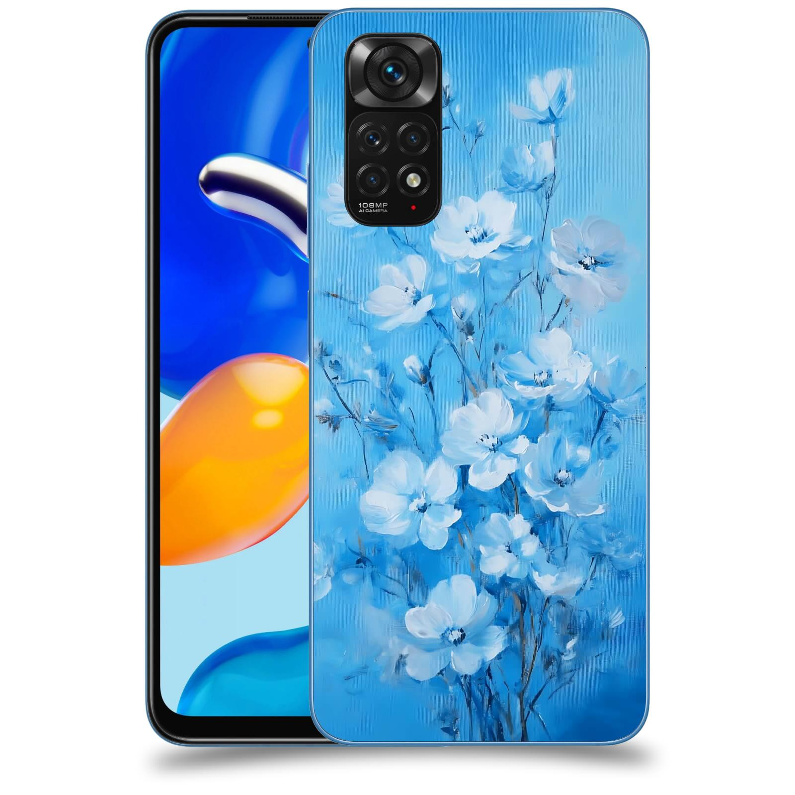 ACOVER Kryt na mobil Xiaomi Redmi Note 11S - Modrá ilustrace
