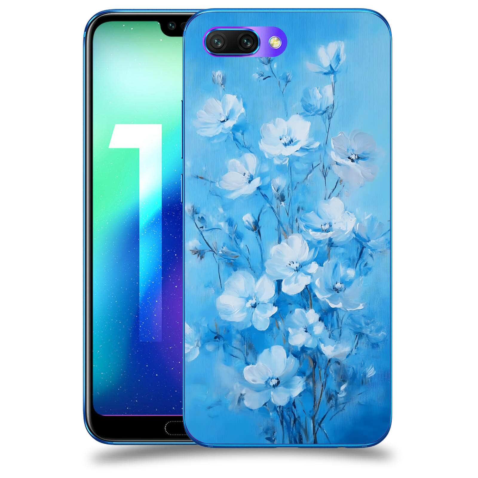 ACOVER Kryt na mobil Honor 10 - Modrá ilustrace