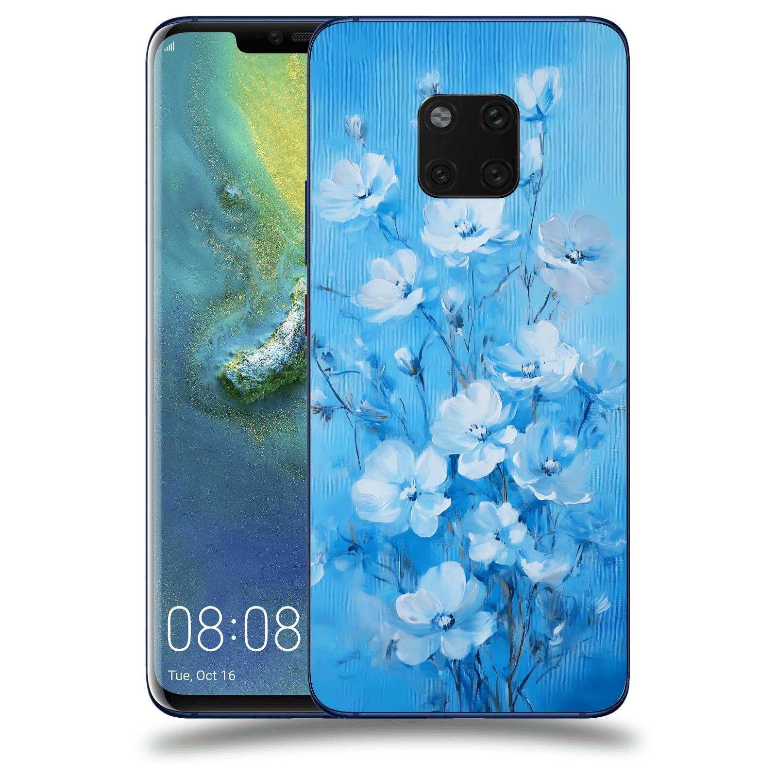 ACOVER Kryt na mobil Huawei Mate 20 Pro - Modrá ilustrace