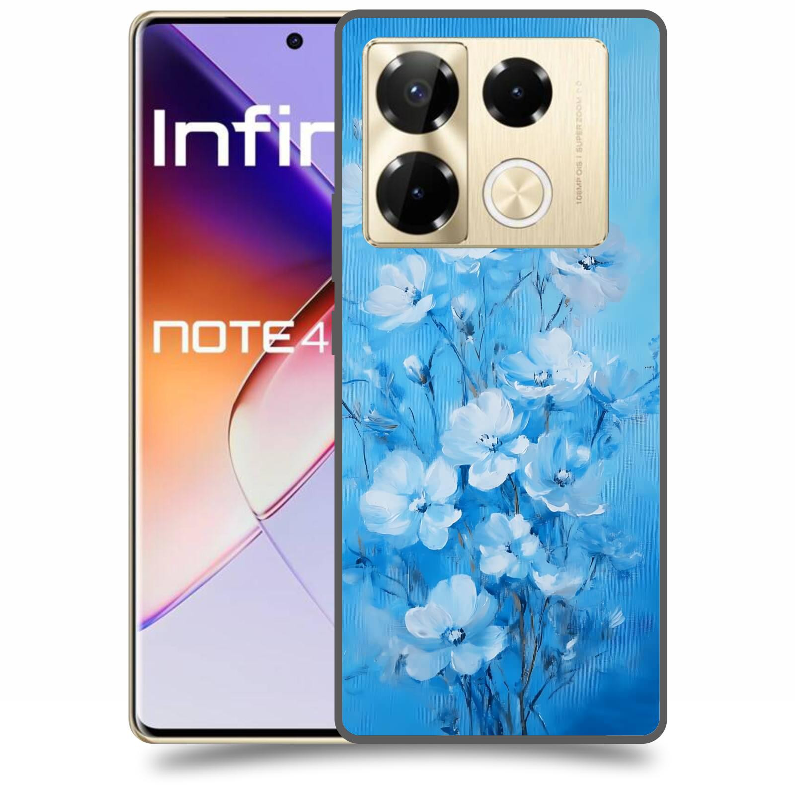 ACOVER Kryt na mobil Infinix Note 40 PRO - Modrá ilustrace