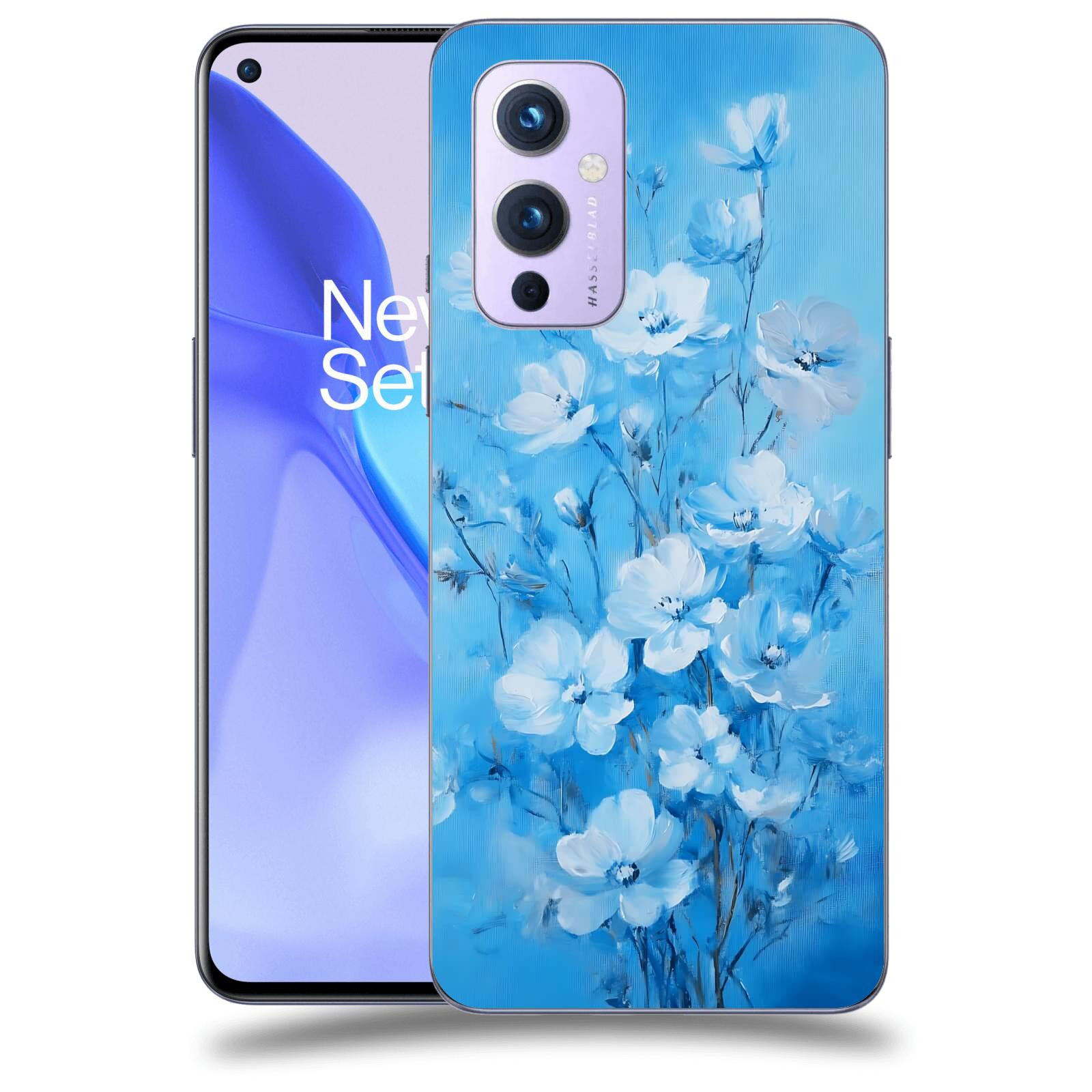 ACOVER Kryt na mobil OnePlus 9 - Modrá ilustrace
