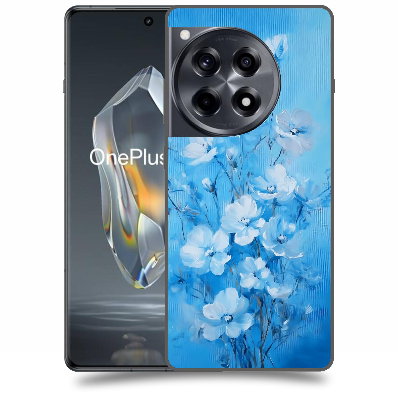 ACOVER Kryt na mobil OnePlus 12 - Modrá ilustrace
