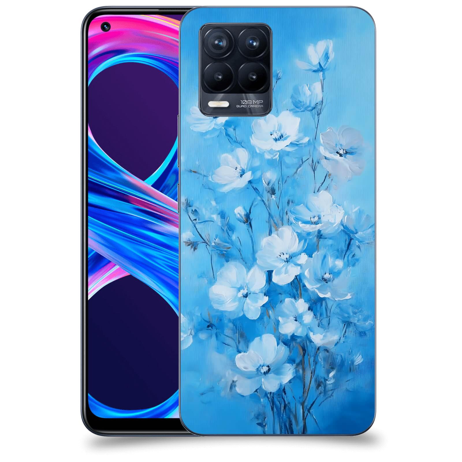 ACOVER Kryt na mobil Realme 8 Pro - Modrá ilustrace
