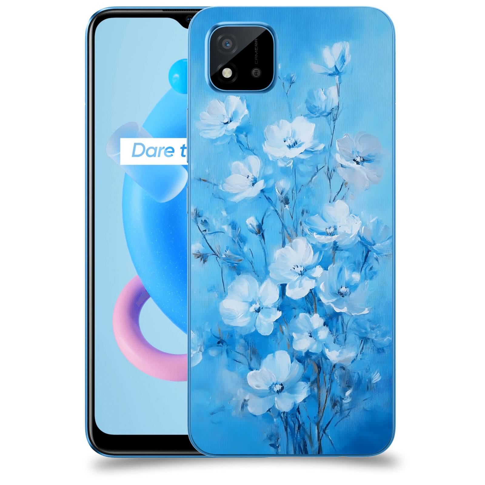ACOVER Kryt na mobil Realme C11 (2021) - Modrá ilustrace