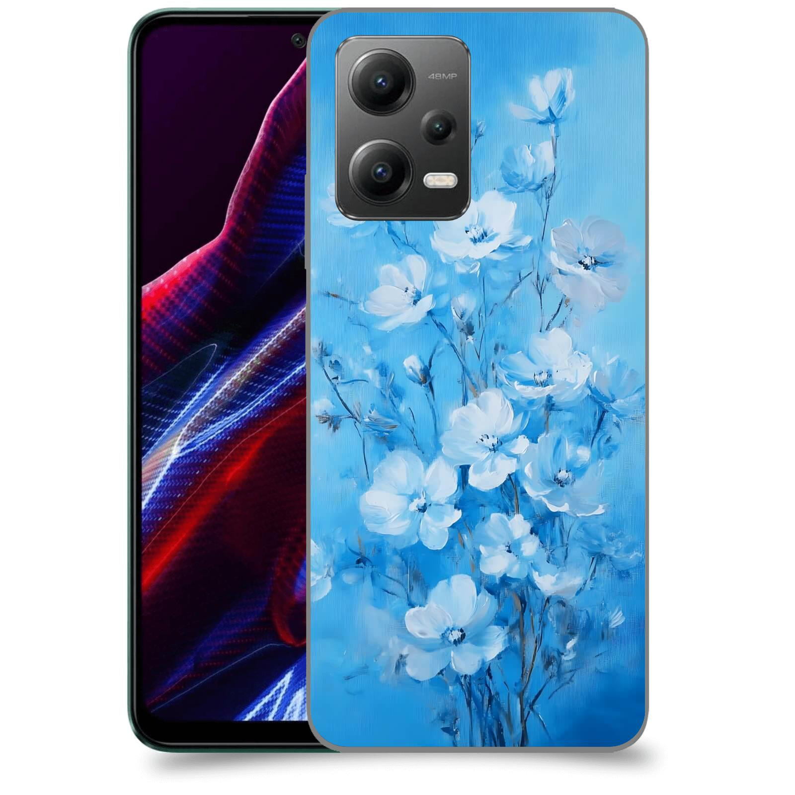 ACOVER Kryt na mobil Xiaomi Poco X5 - Modrá ilustrace