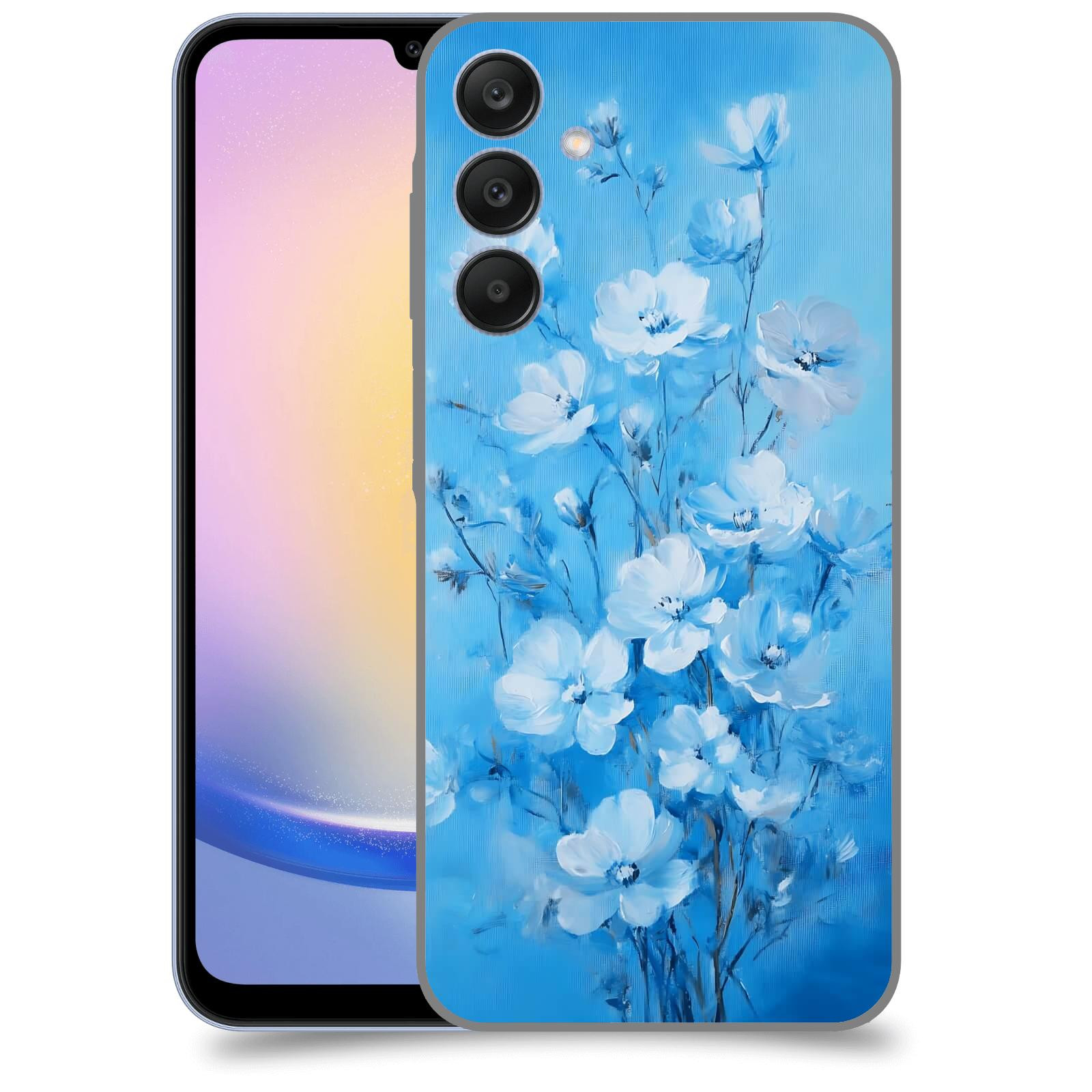 ACOVER Kryt na mobil Samsung Galaxy A25 5G - Modrá ilustrace