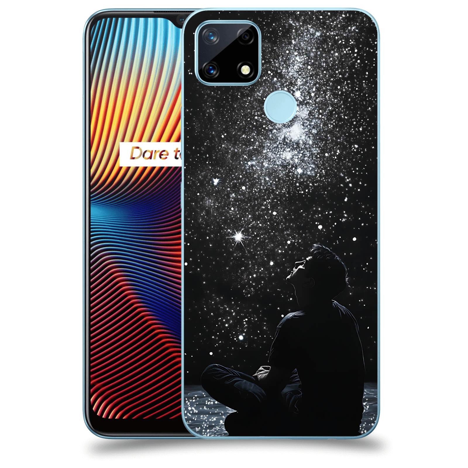 ACOVER Kryt na mobil Realme 7i - Noční obloha V