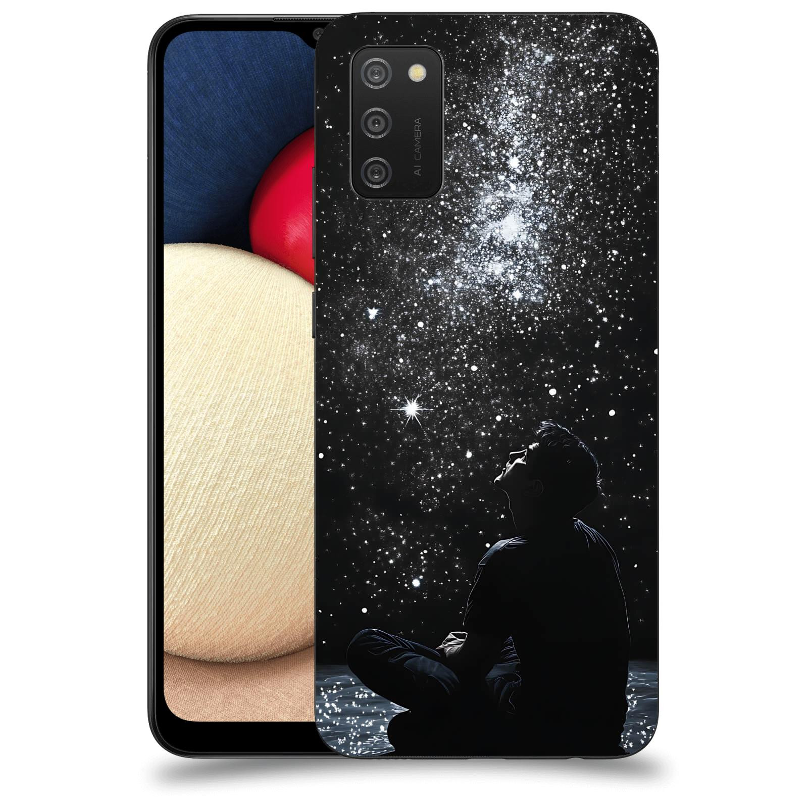 ACOVER Kryt na mobil Samsung Galaxy A02s A025G - Noční obloha V