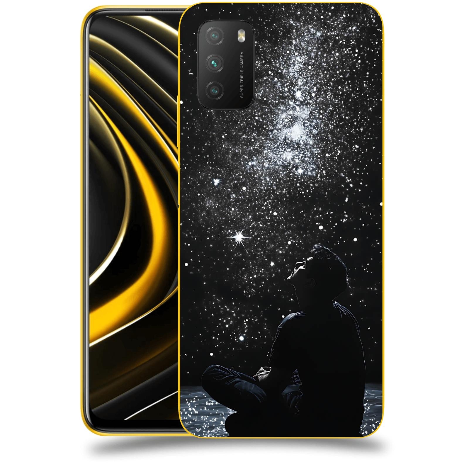 ACOVER Kryt na mobil Xiaomi Poco M3 - Noční obloha V