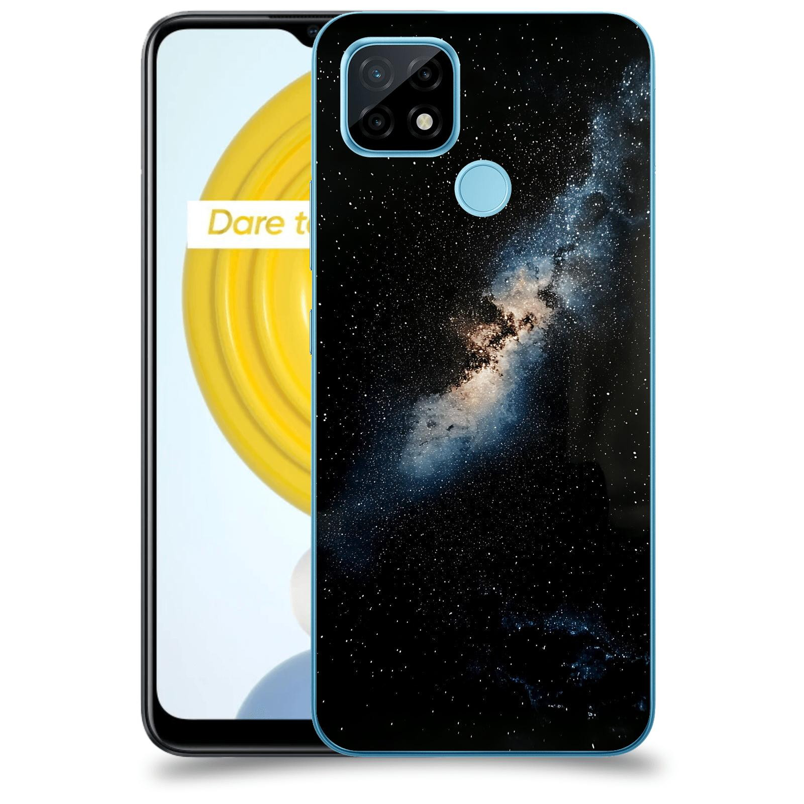 ACOVER Kryt na mobil Realme C21 - Noční obloha I
