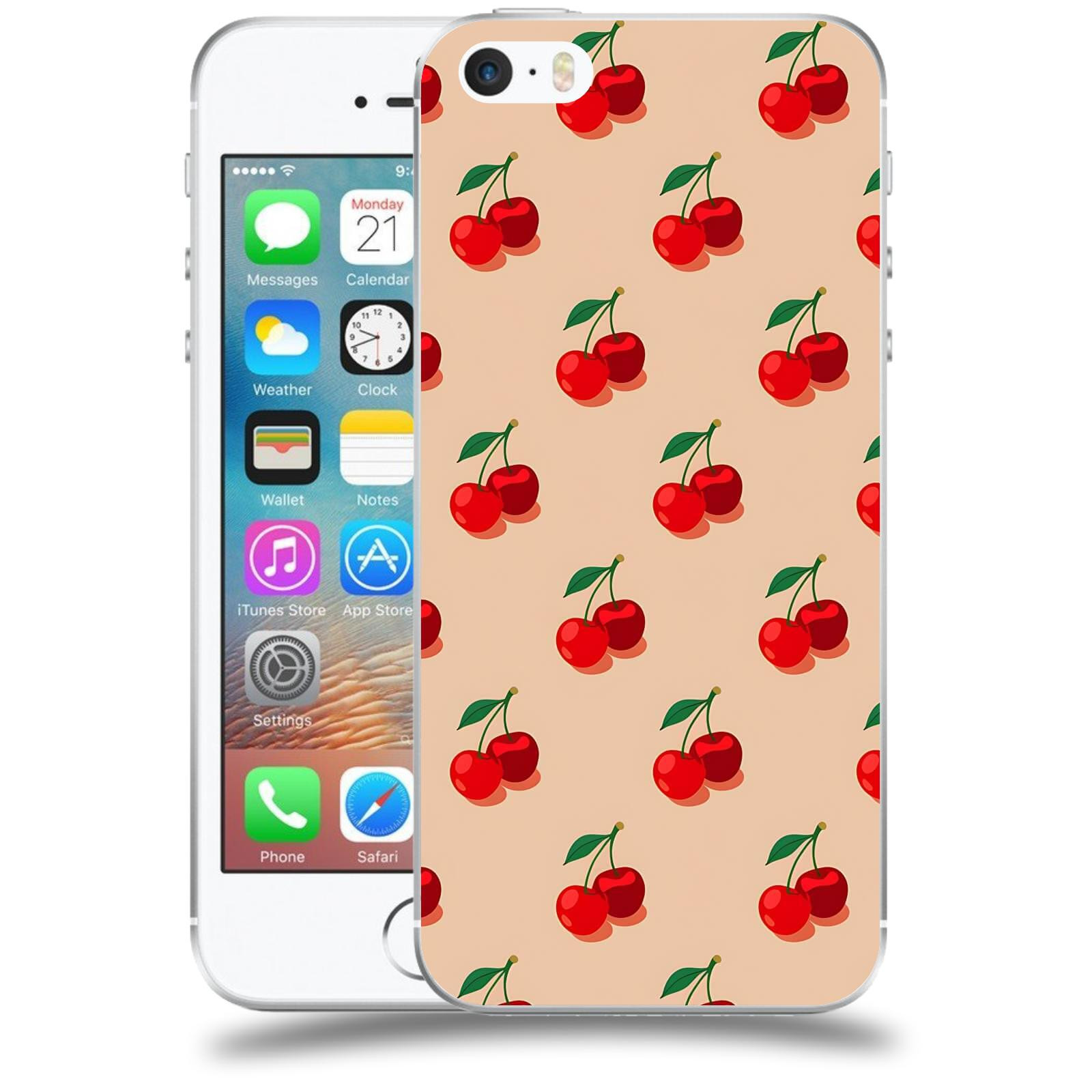 ACOVER Kryt na mobil Apple iPhone 5/5S/SE - Šťavnaté třešně