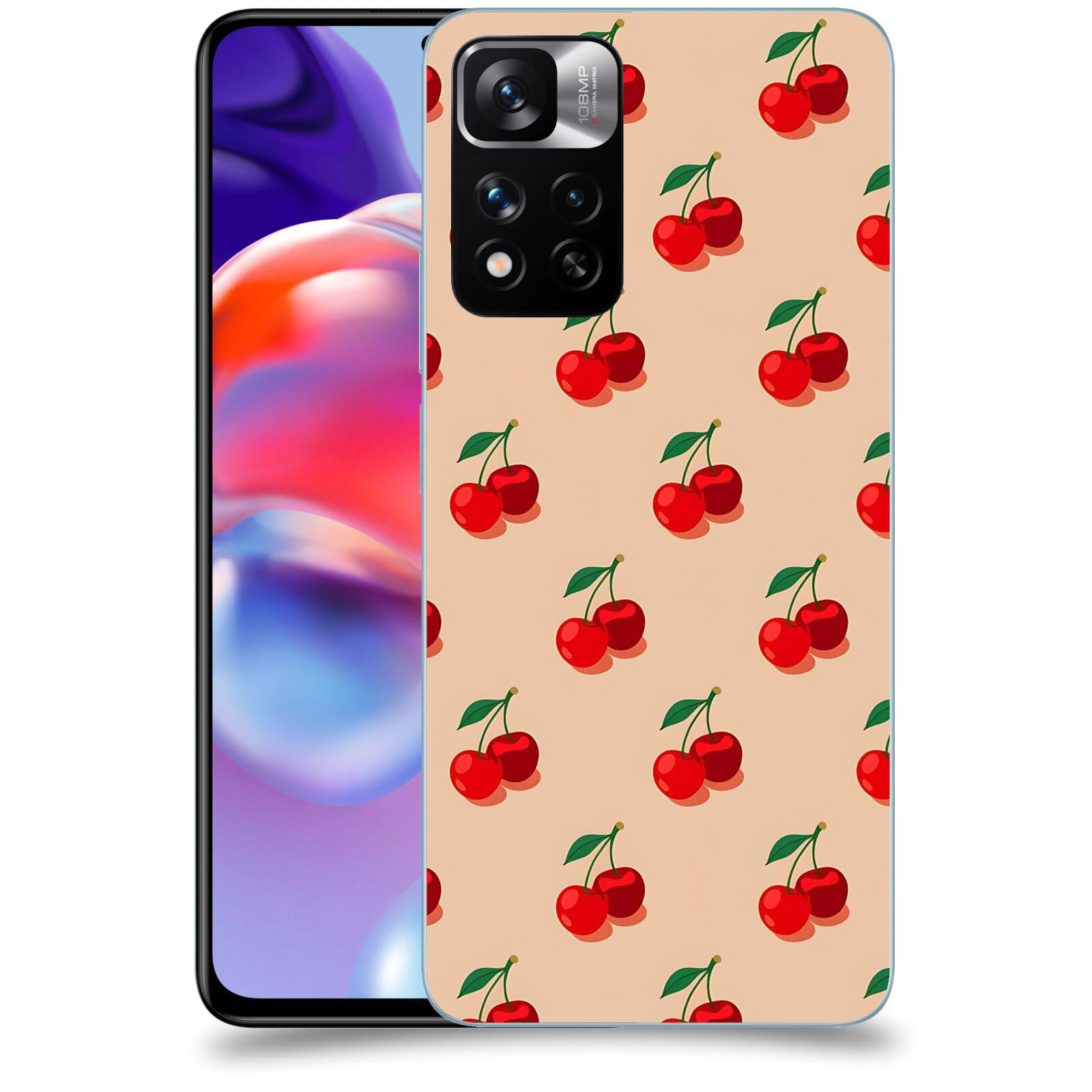 ACOVER Kryt na mobil Xiaomi Redmi Note 11 Pro+ 5G - Šťavnaté třešně