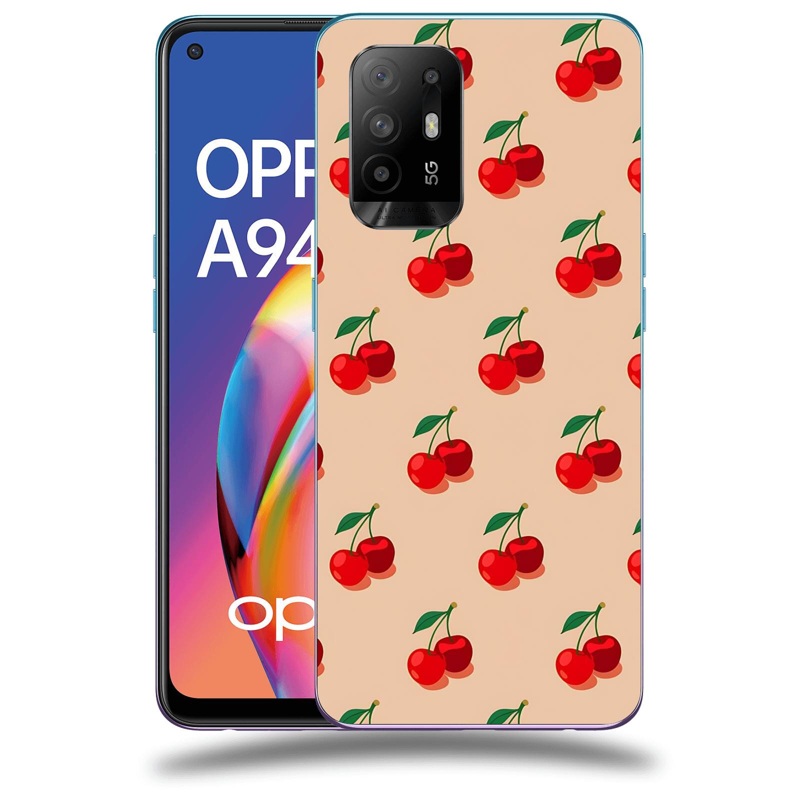 ACOVER Kryt na mobil OPPO A94 5G - Šťavnaté třešně