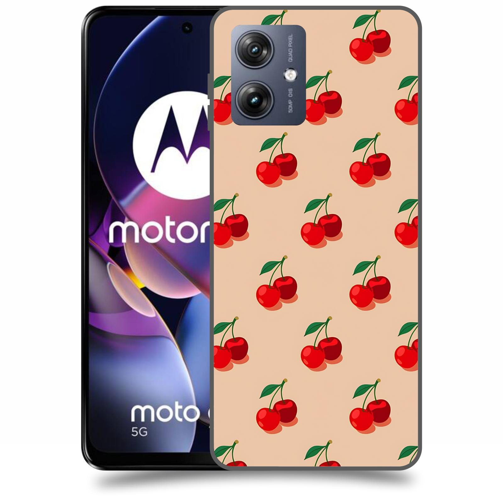 ACOVER Kryt na mobil Motorola Moto G54 5G - Šťavnaté třešně